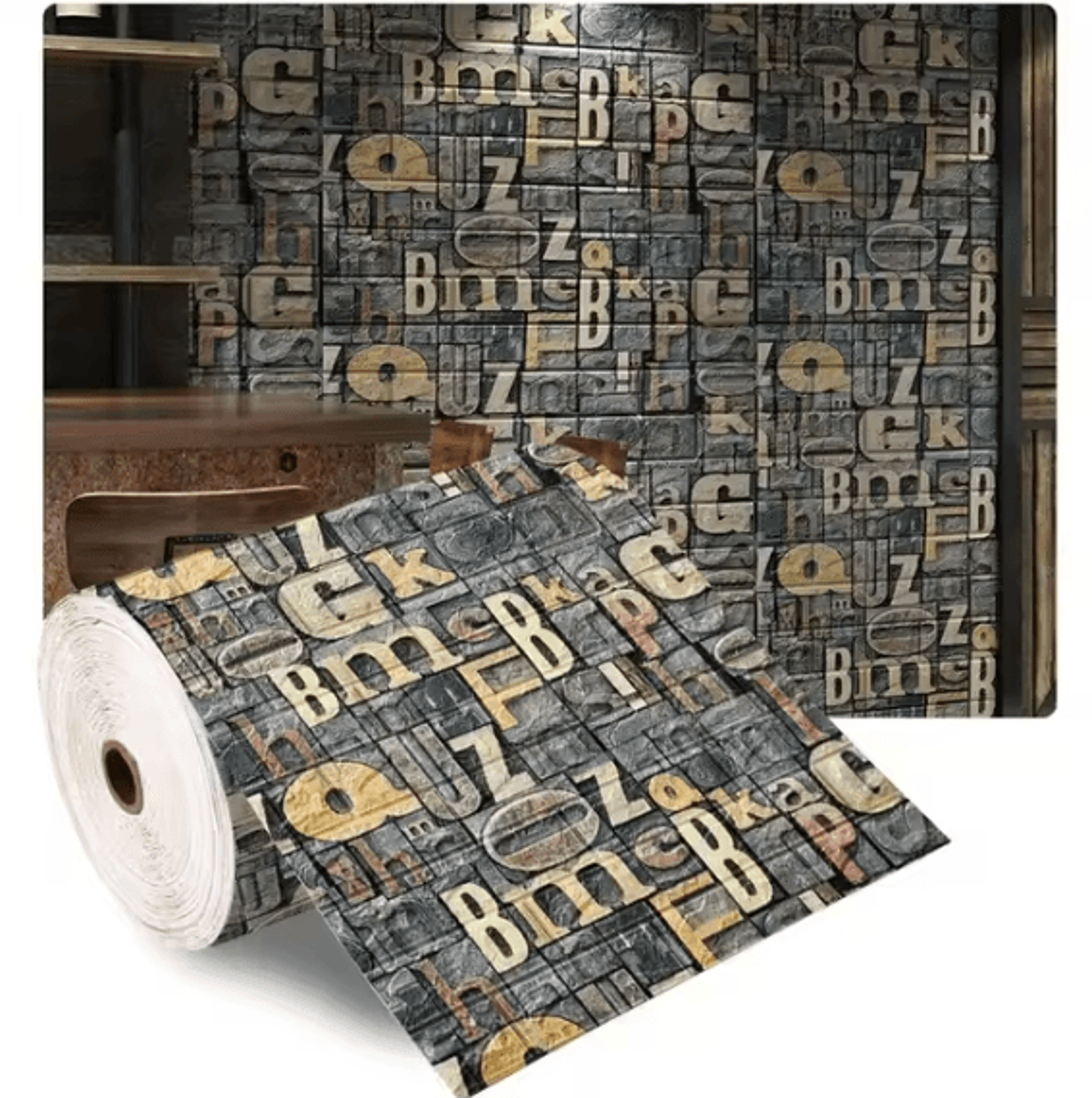 3D Foam Brick Wall Panels  SelfAdhesive Peel And Stick Wall Panels Waterproof Decor 4