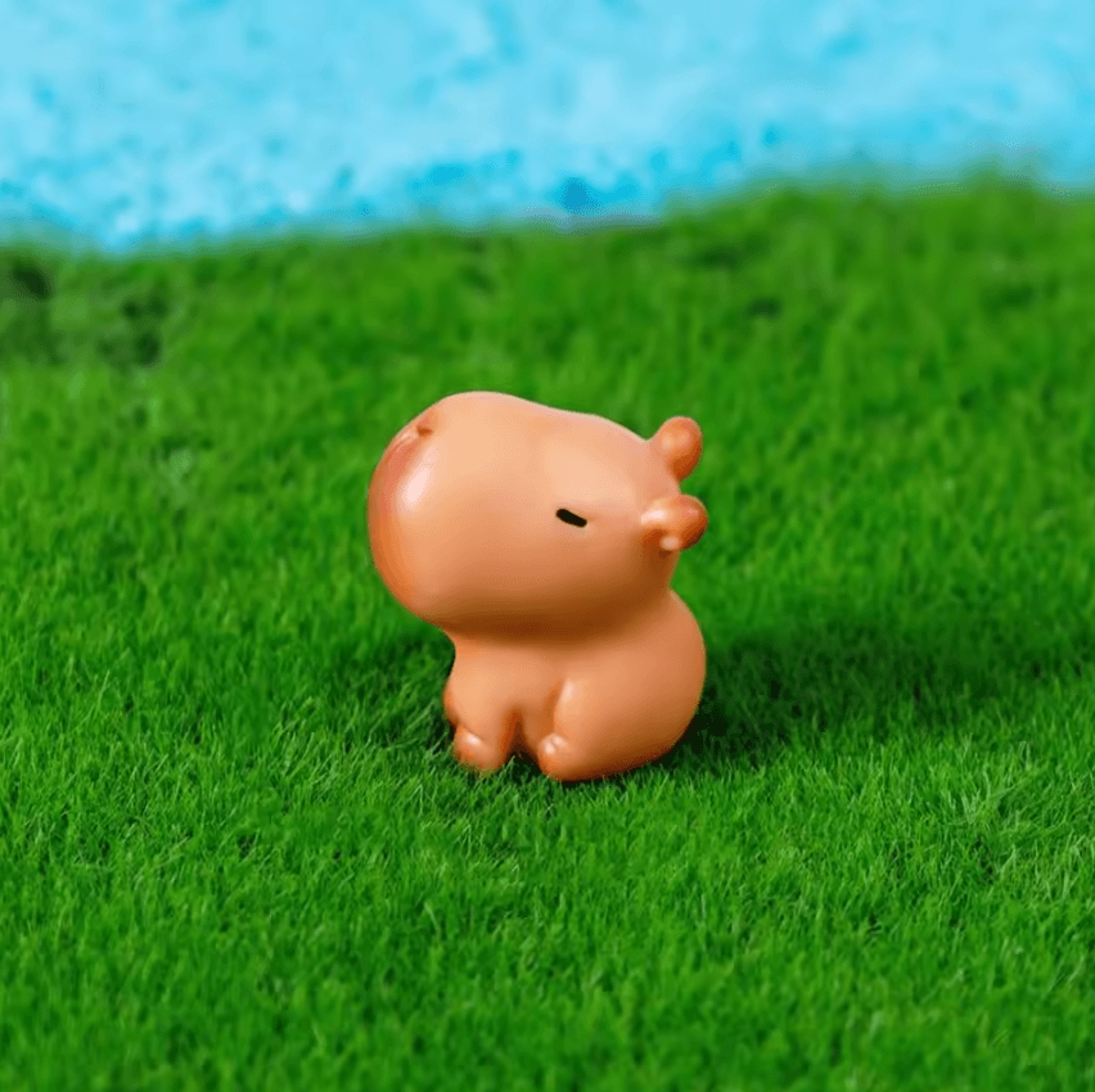 Cute Lying Orange Cat Figurine  Realistic Resin Cat Desk Decor Mini Pet Ornament 10