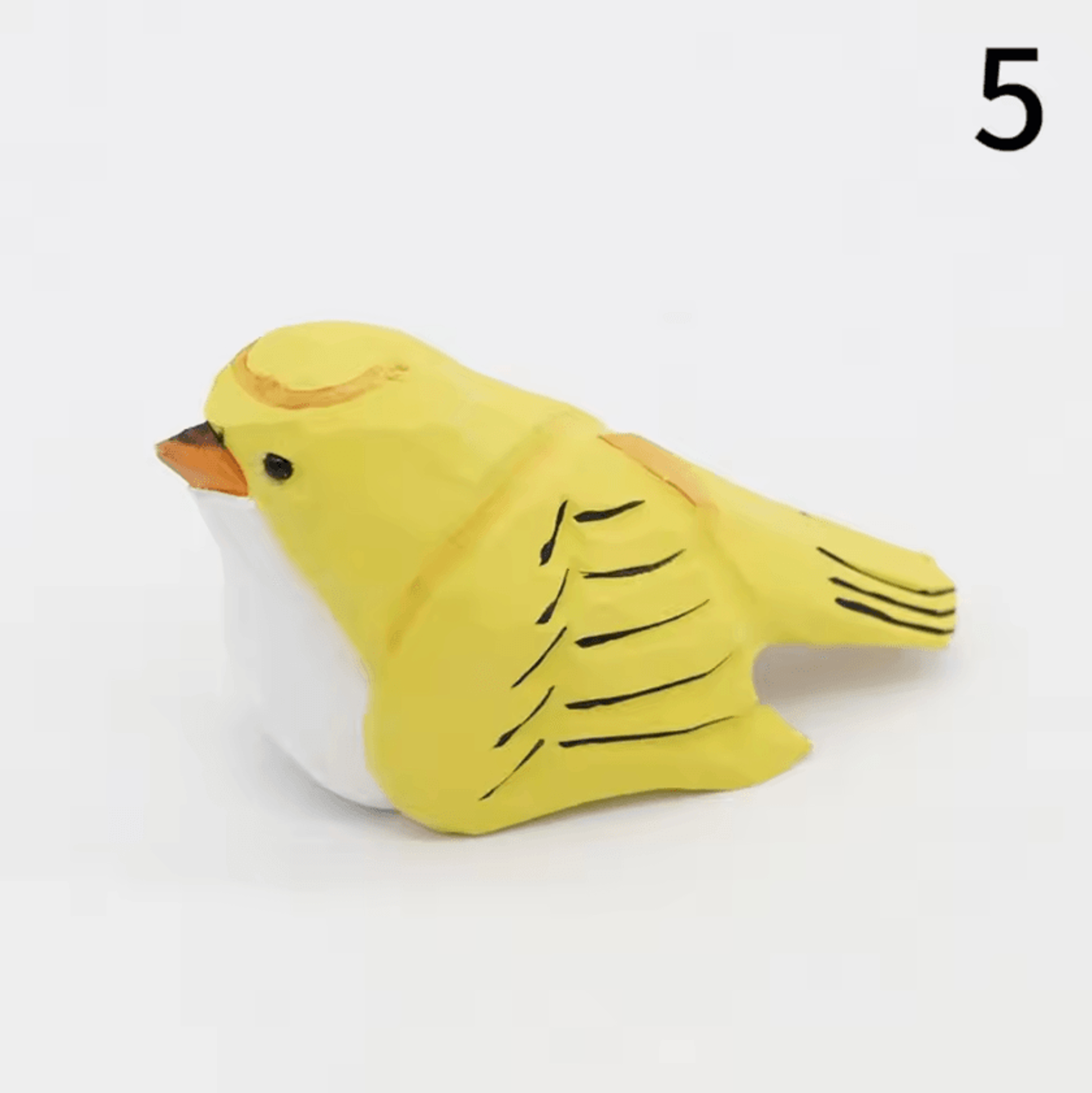 HandCarved Wooden Bird Figurine  Mini Handmade Wood Bird Decor Cute Ornament 6