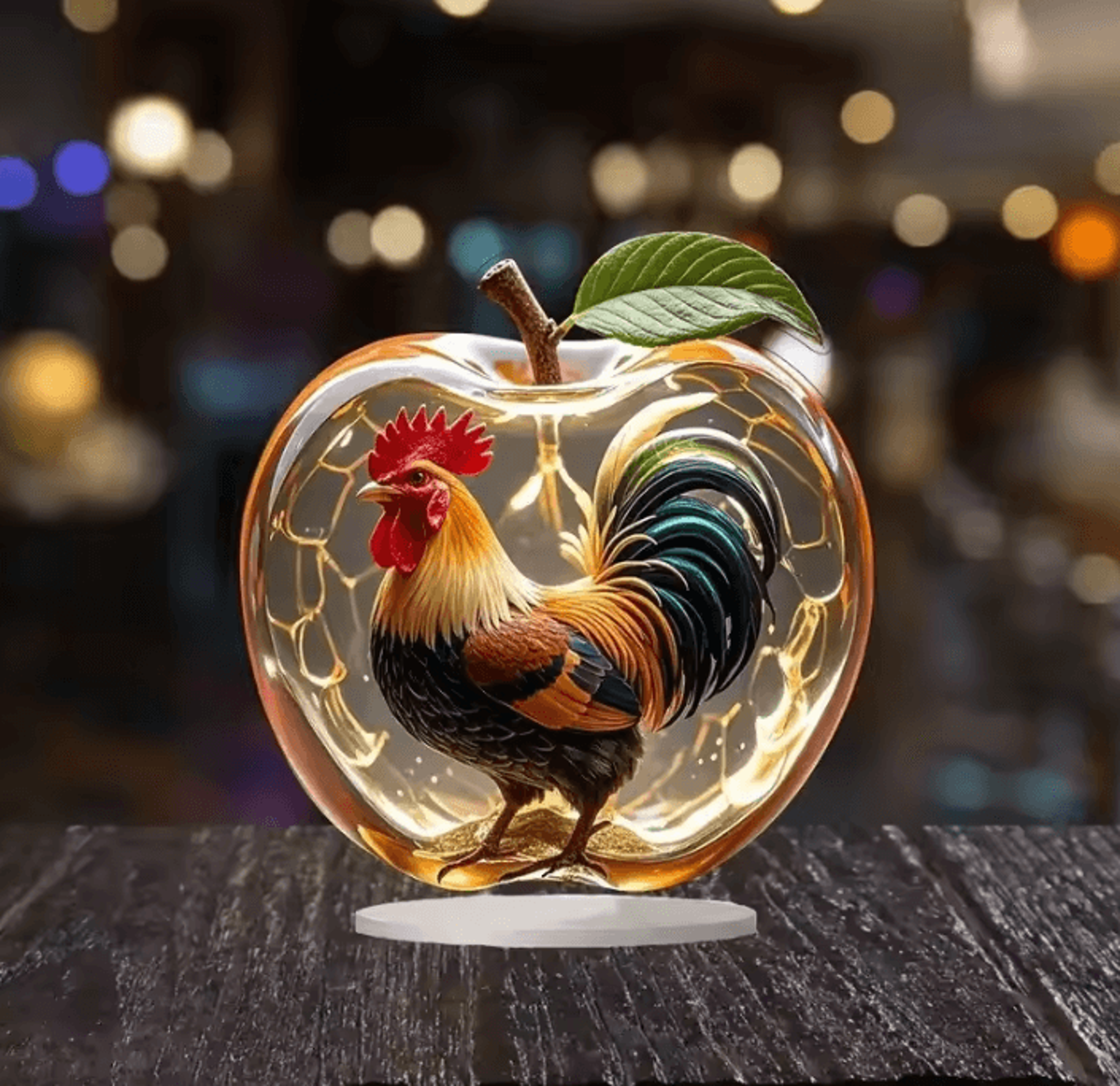 Clear Crystal Apple Figurine Paperweight  Elegant Glass Desk Decor  Collectible Ornament 0