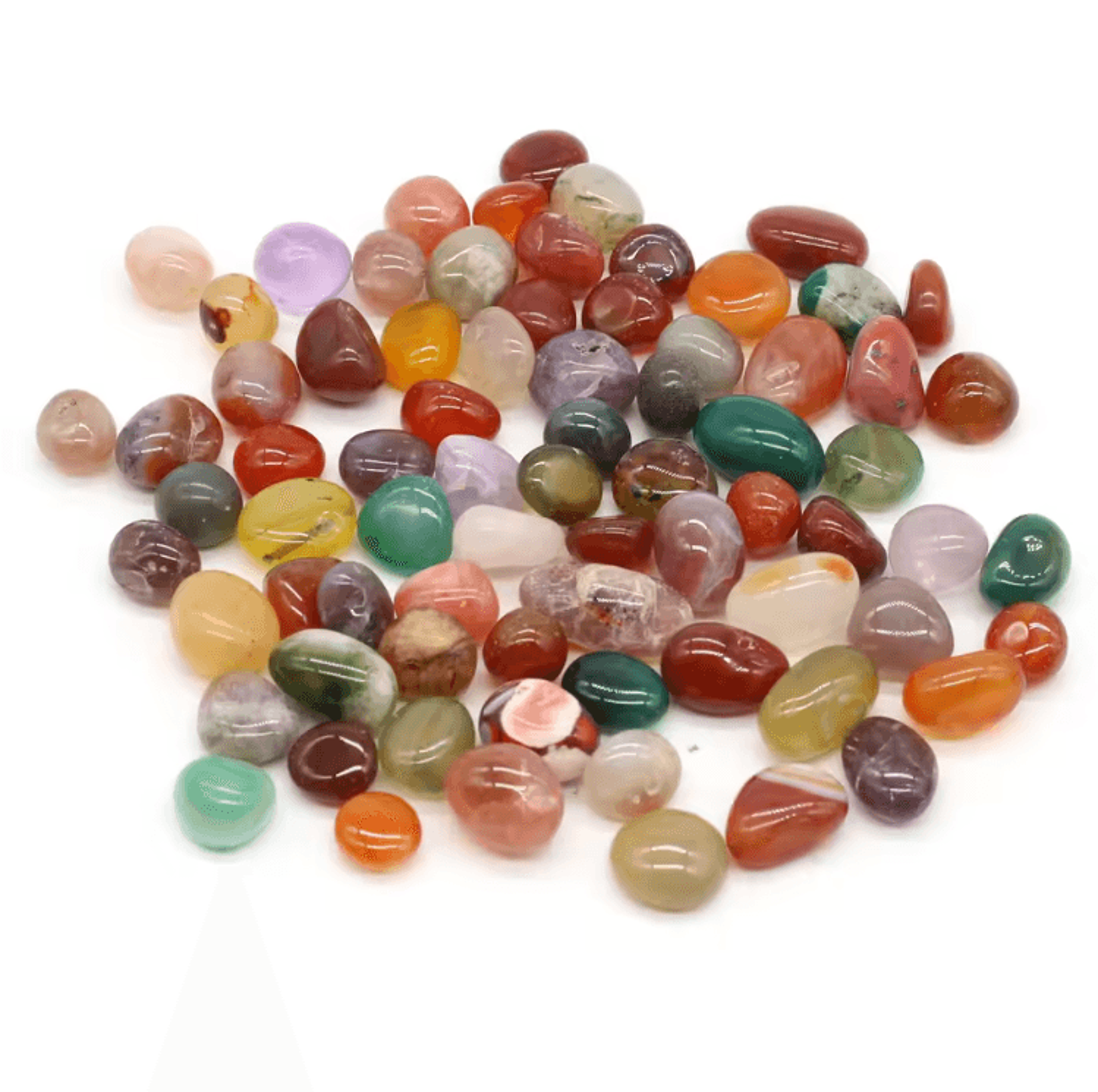Colorful Rain Flower Stone Pebbles  Natural Decorative Beads For Crafts  Home Decor 3