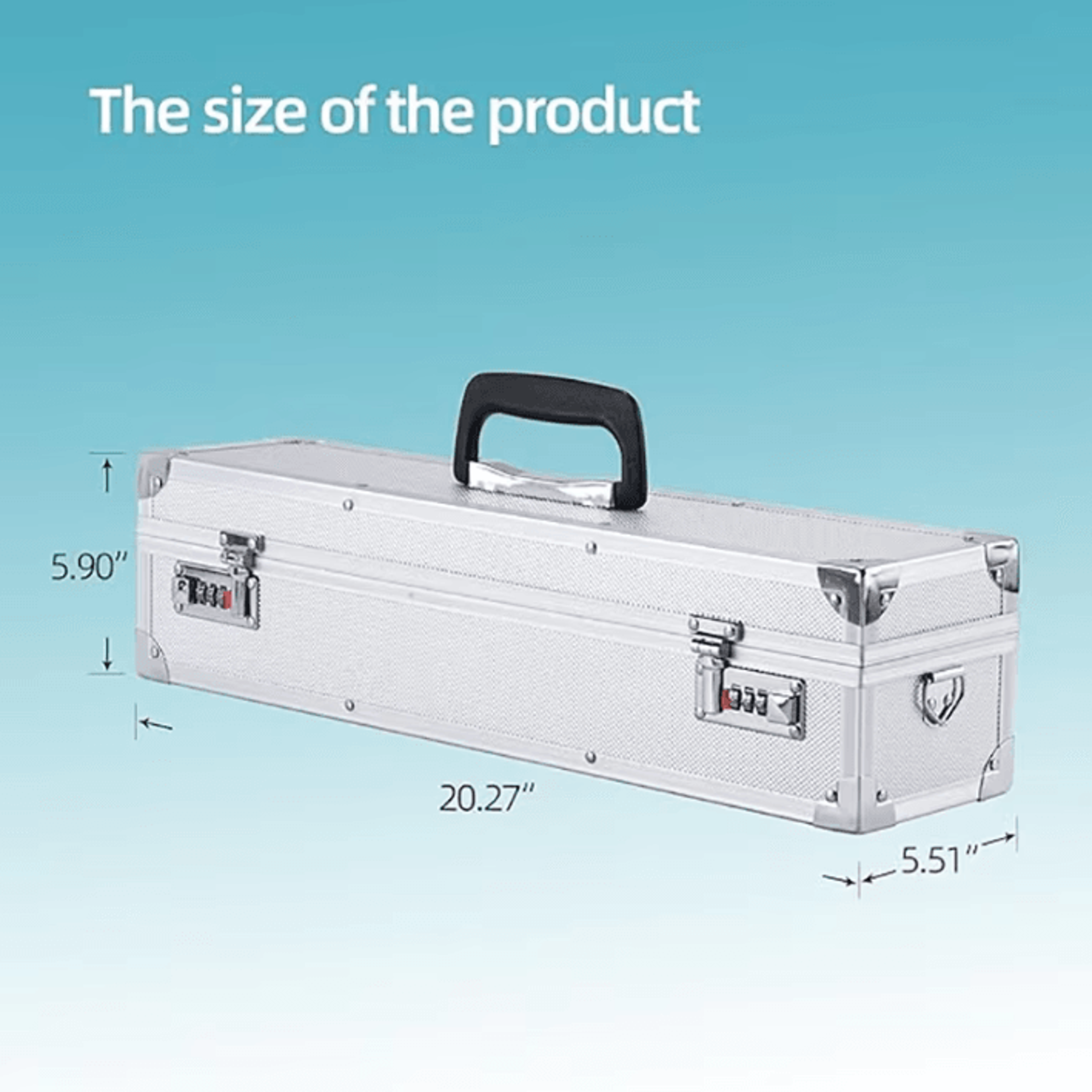 Aluminum Chef Knife Storage Case  Lockable MultiFunction Knife Organizer 1