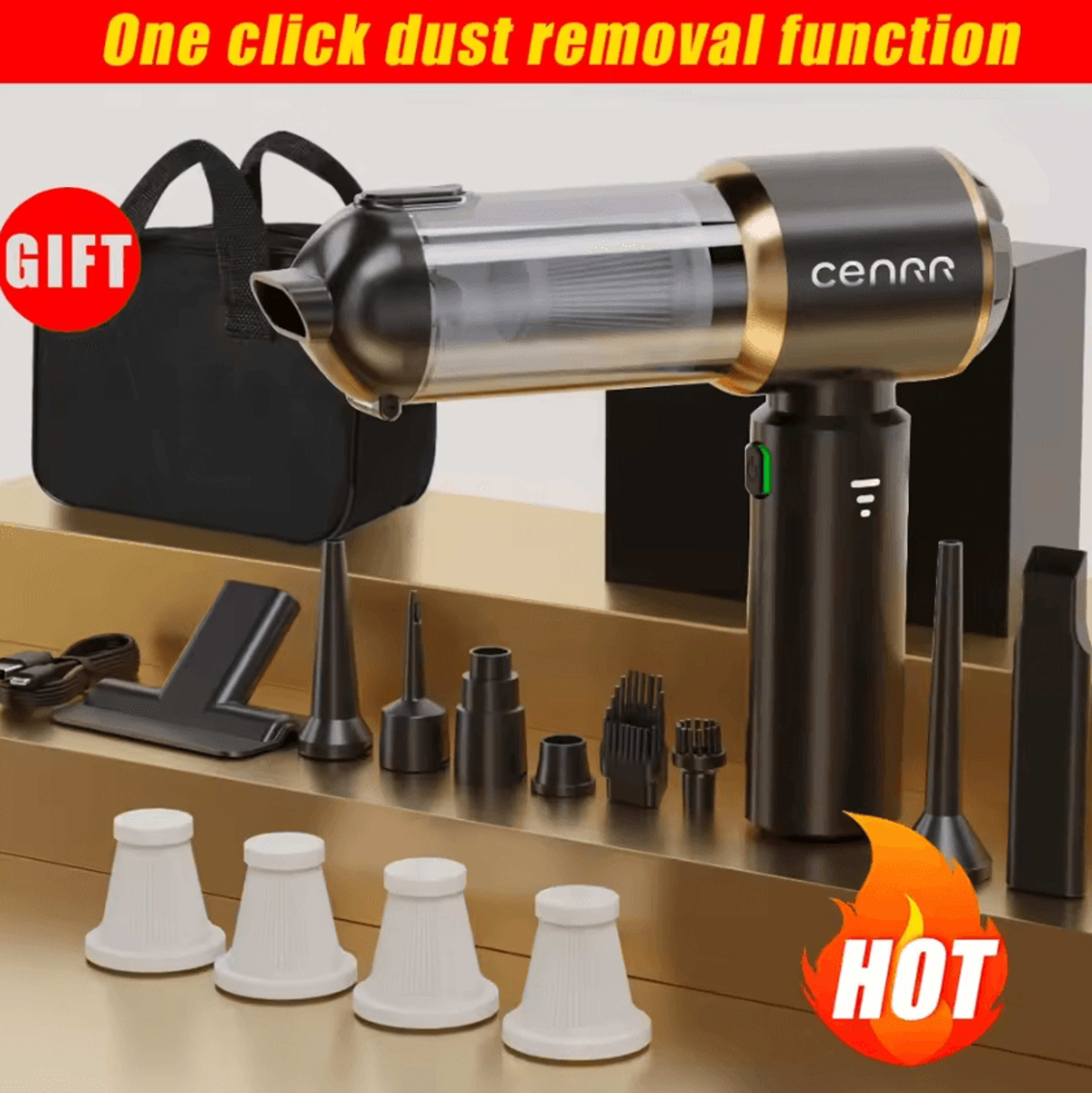 CENRR 998000PA Cordless Car Vacuum Cleaner Cordless Car Vacuum Cleaner Portable Handheld Vacuum Cle 9