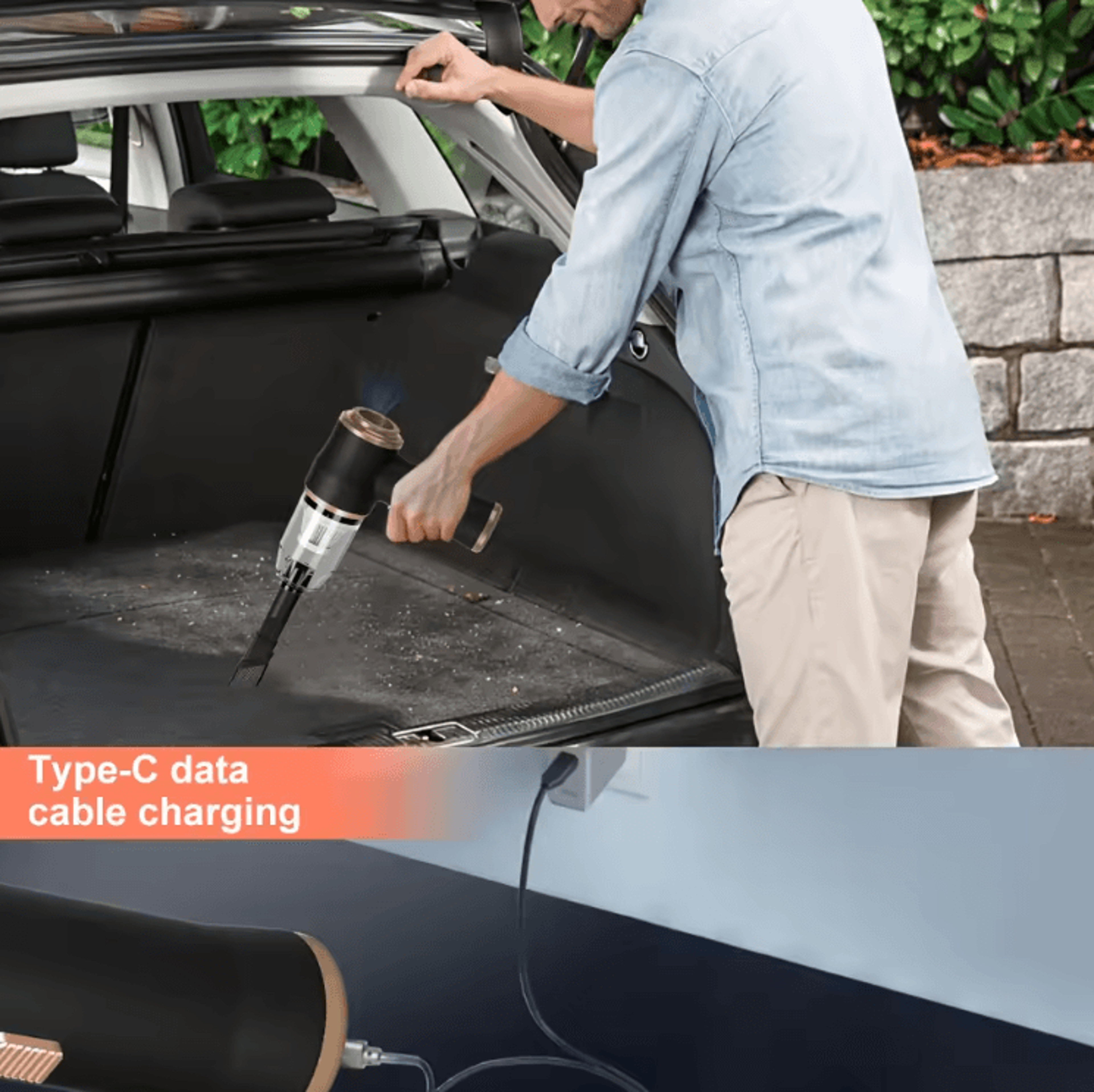 Ultra Portable HighPower Cordless Car Vacuum Cleaner  Mini Handheld For Home Carpet  Pet Hair 2