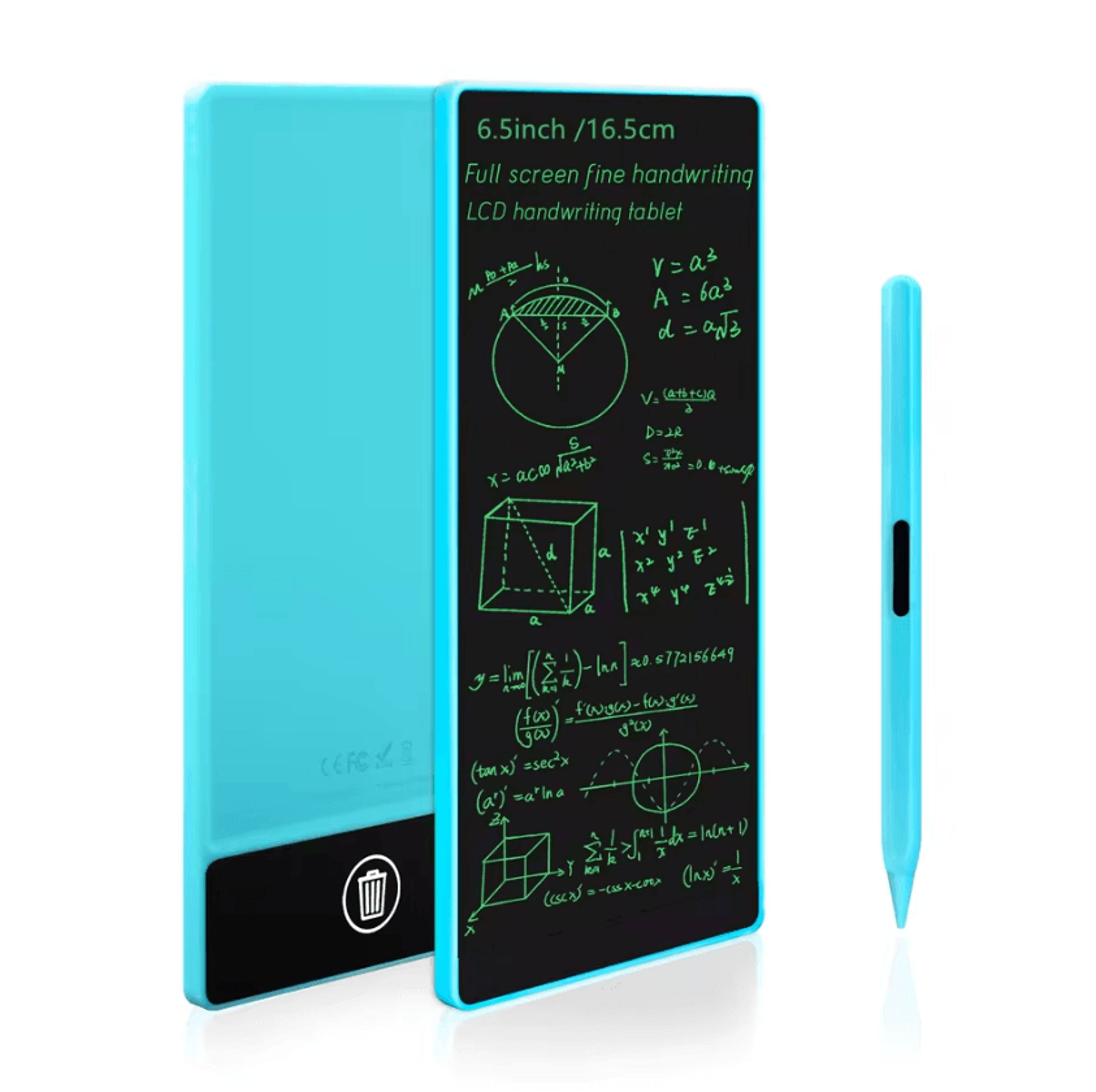 65Inch LCD Writing Tablet For Kids Full Screen Reusable Drawing  Learning Pad 0