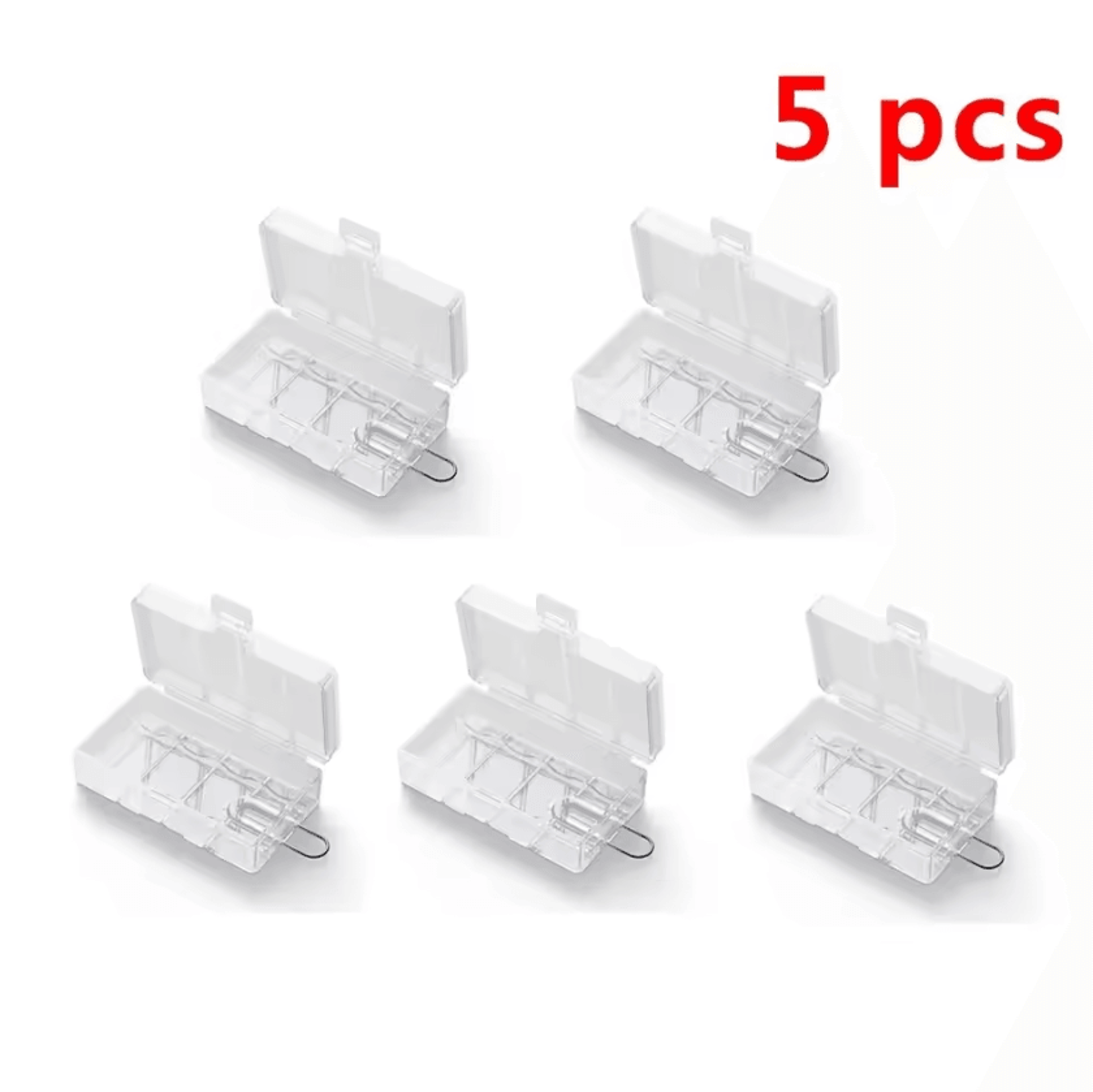 2Slot CR12316340 Battery Storage Case  Transparent Hard Protective Box 1