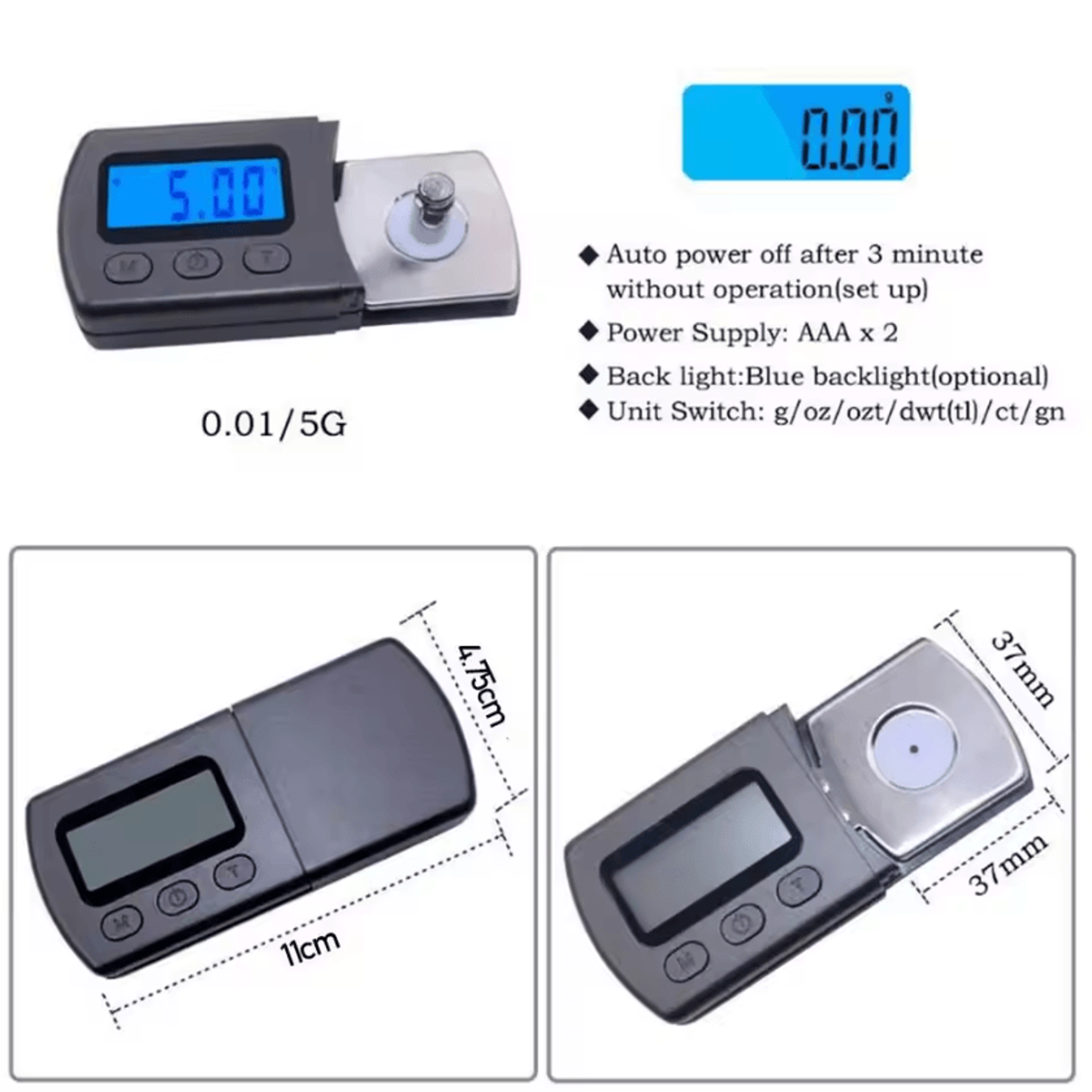 Precision Stylus Tracking Force Gauge  Digital Turntable Needle Scale For Vinyl Accuracy 4