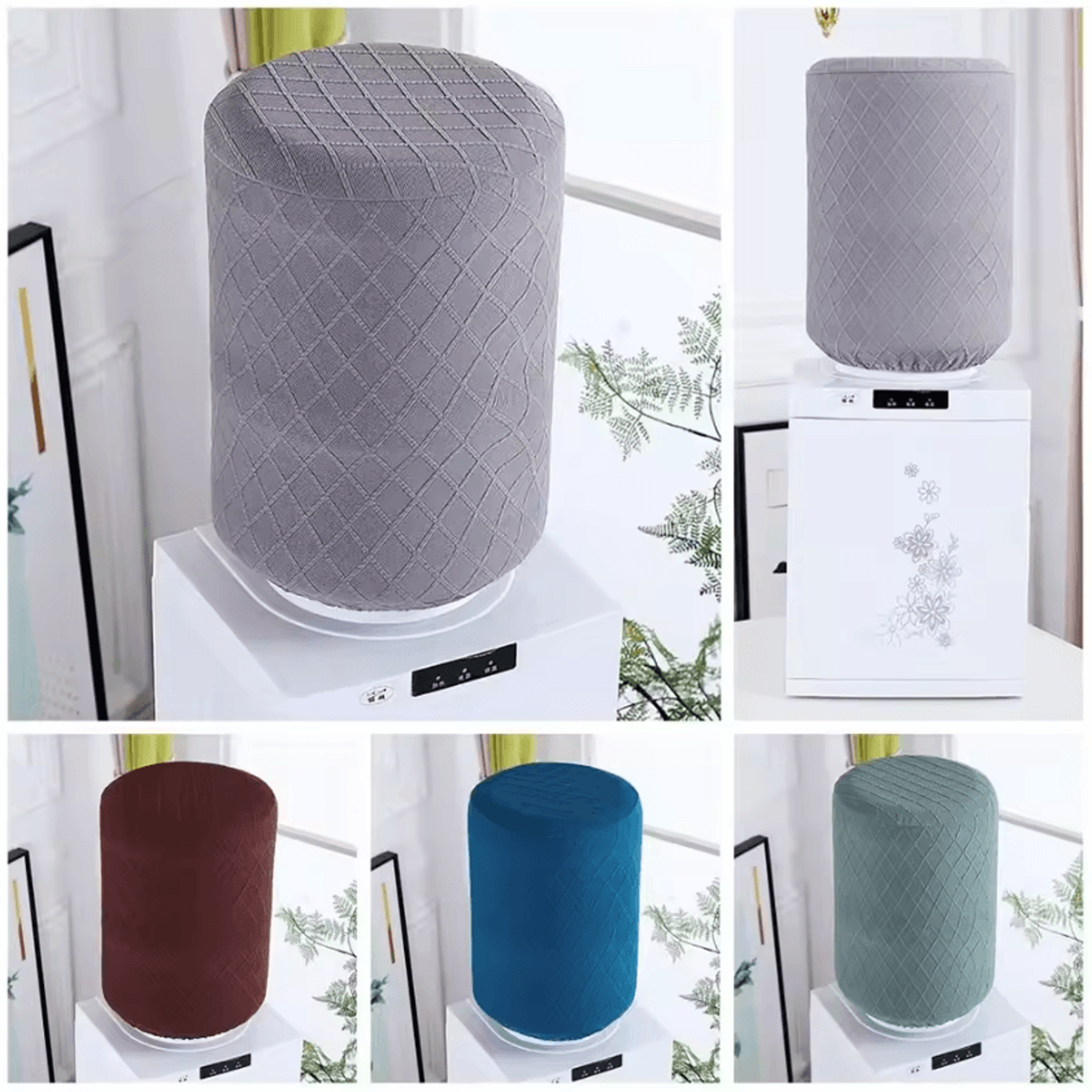 PureCover Elastic Water Dispenser Sleeve  Dustproof Stretch Barrel Cover For Home  Office 0