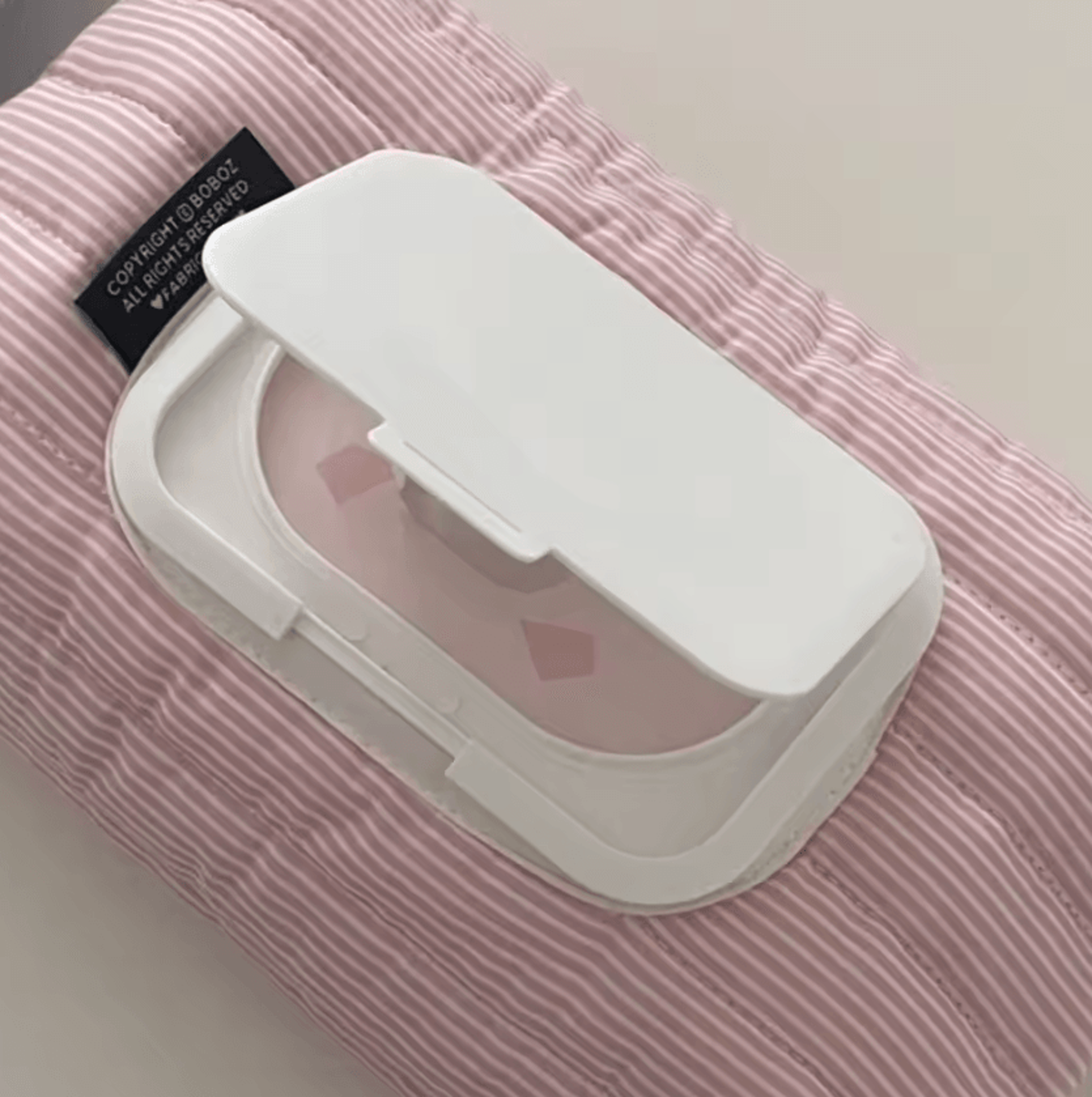 Striped Quilted Wet Wipe Pouch  Portable PullOut Tissue Organizer 4