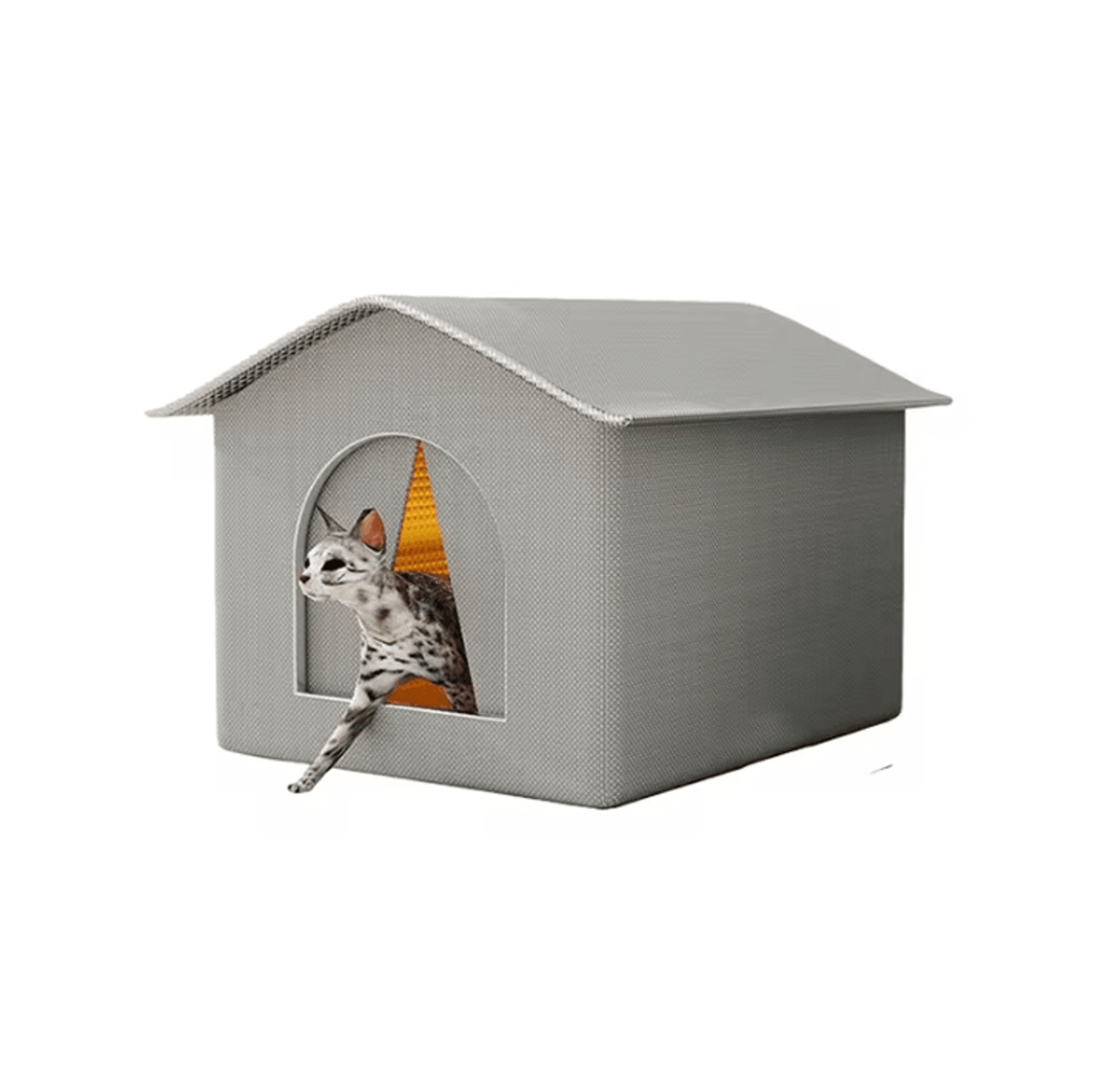 Waterproof Outdoor Cat Shelter  Insulated Foldable Pet House For Cats  Small Dogs 3
