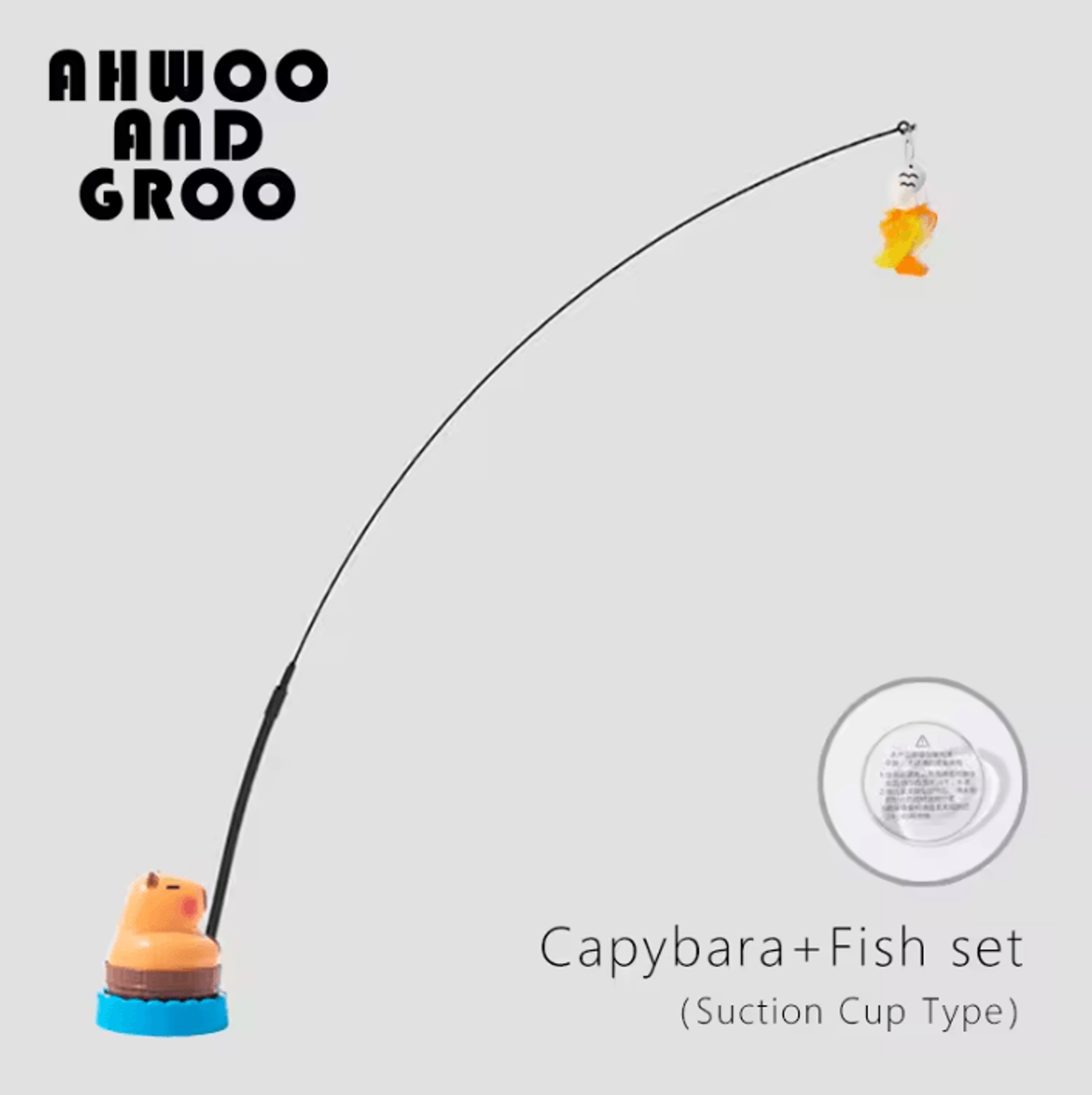 Capybara Bird Teaser Wand Toy  Interactive Bell Cat Toy For Cats  Kittens 7