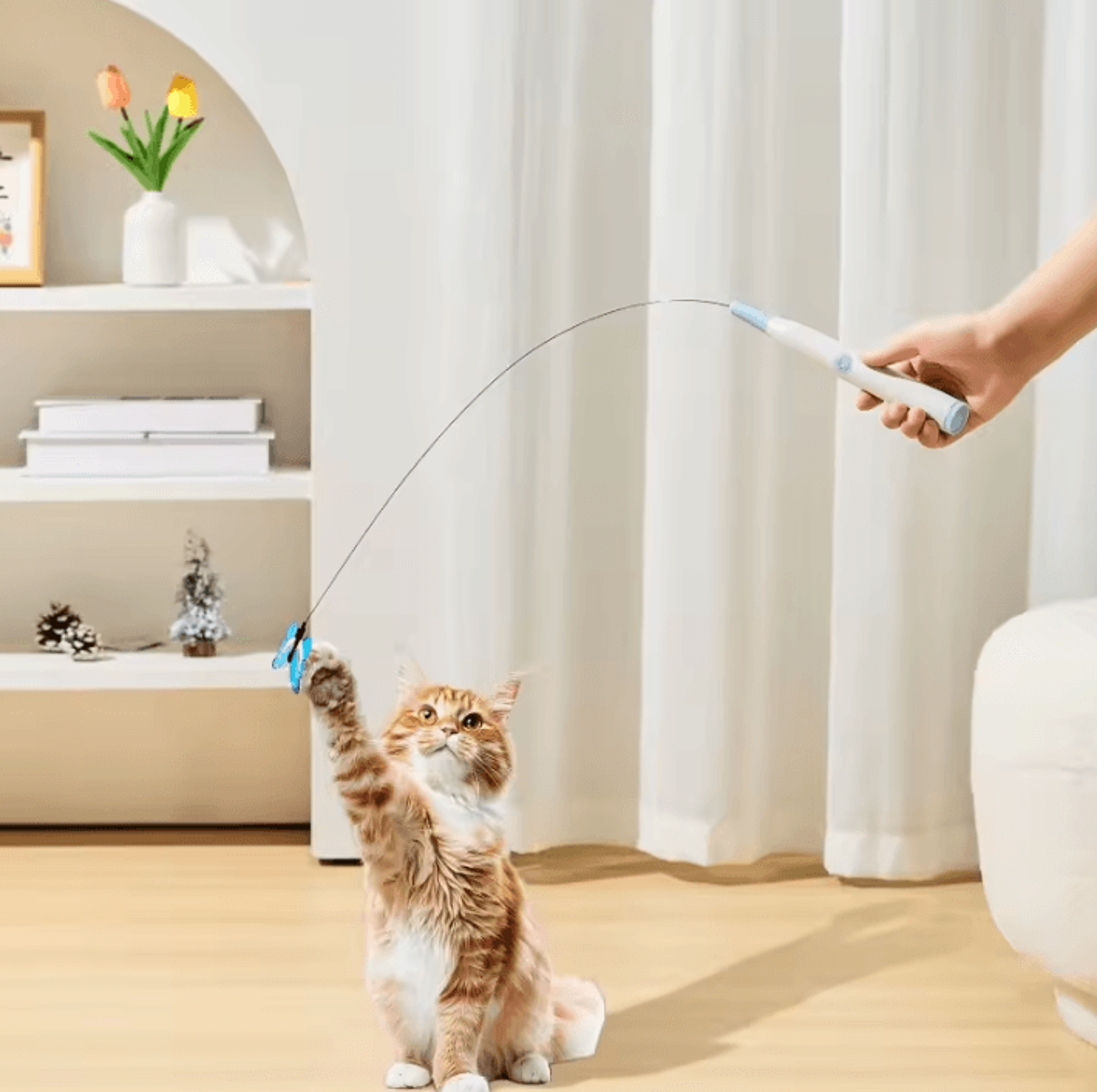 FlutterFly Suction Cup Butterfly Cat Toy 2