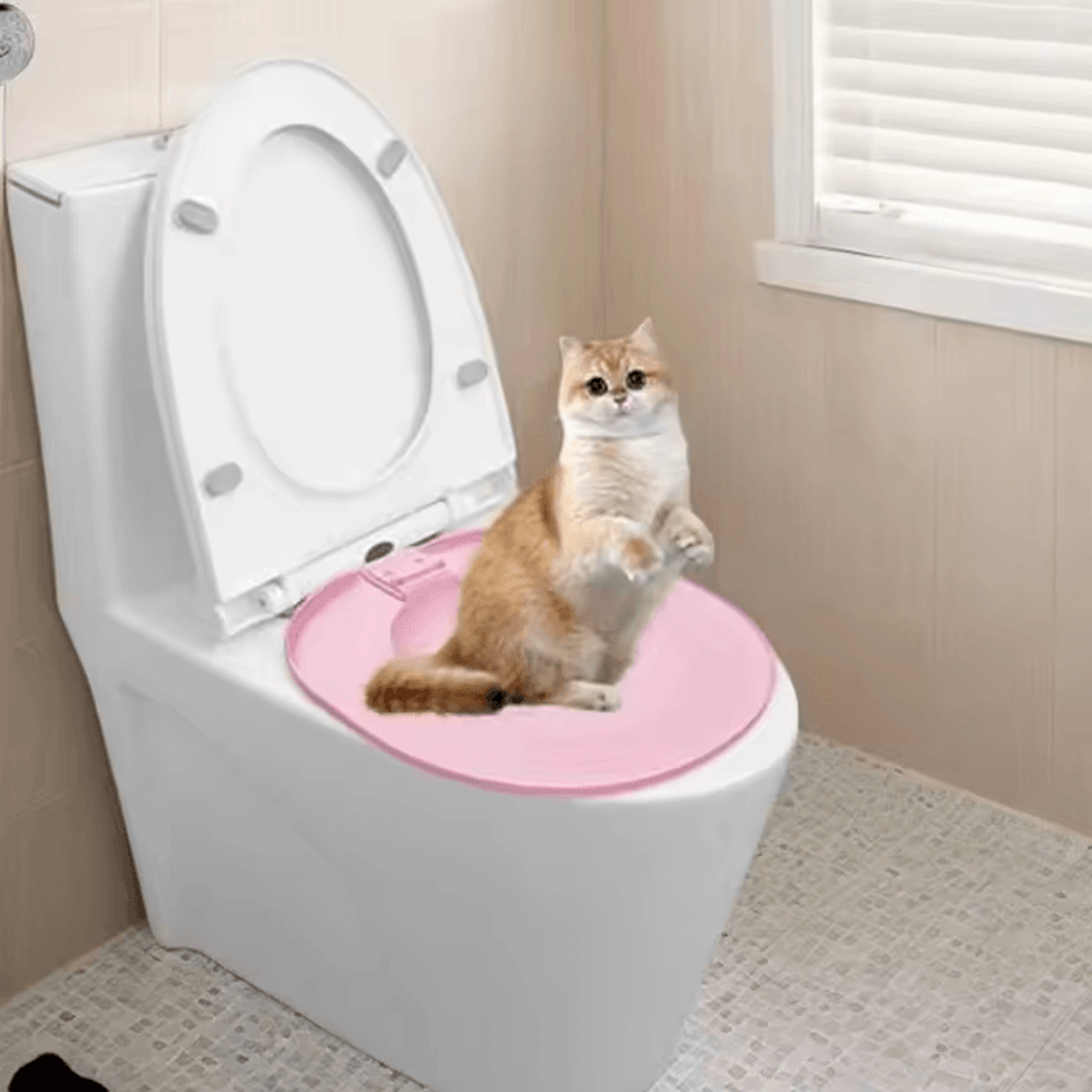 Reusable Cat Toilet Training Kit For LitterFree Potty Training 2
