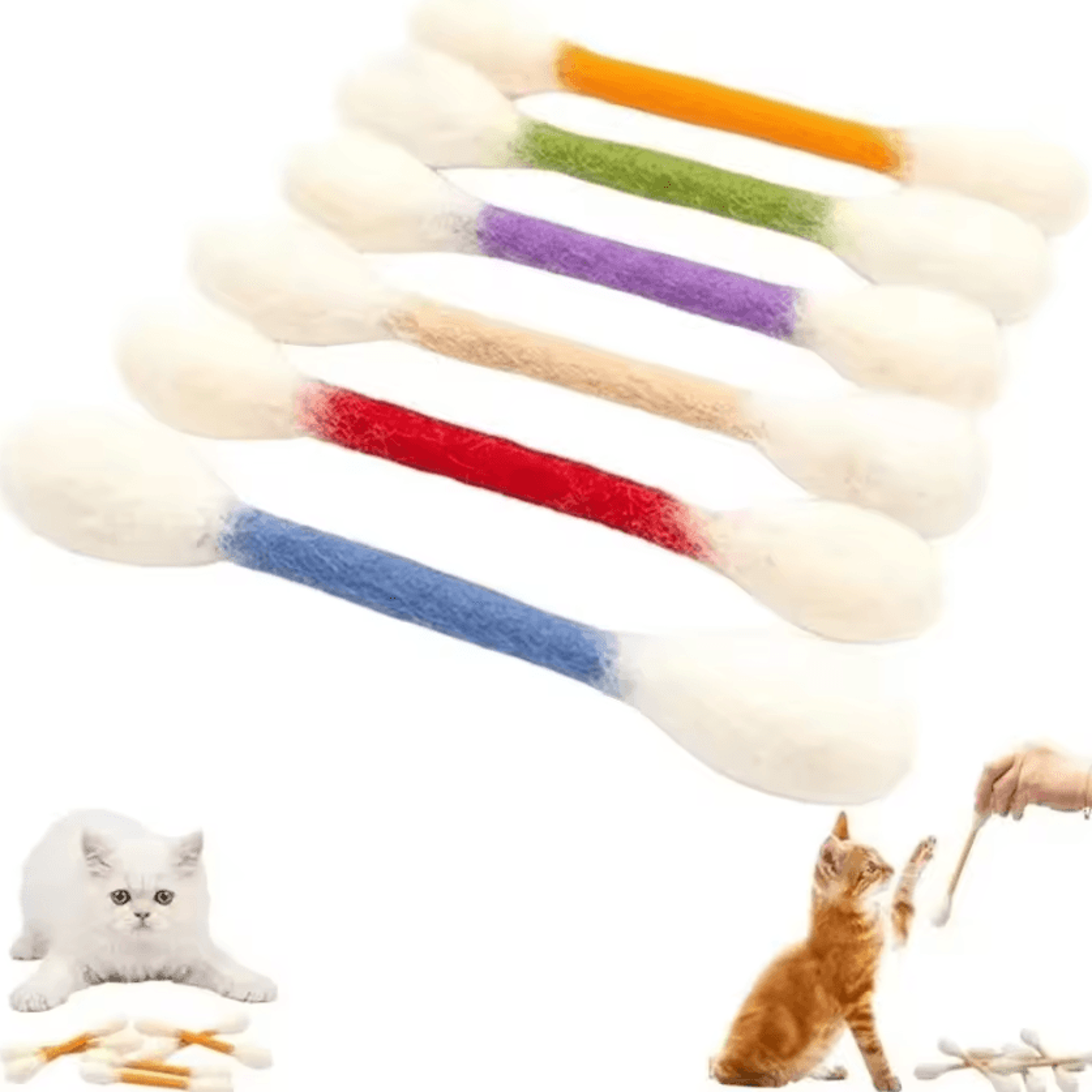 CottonTail Catnip Swab Kicker Toy Set 9