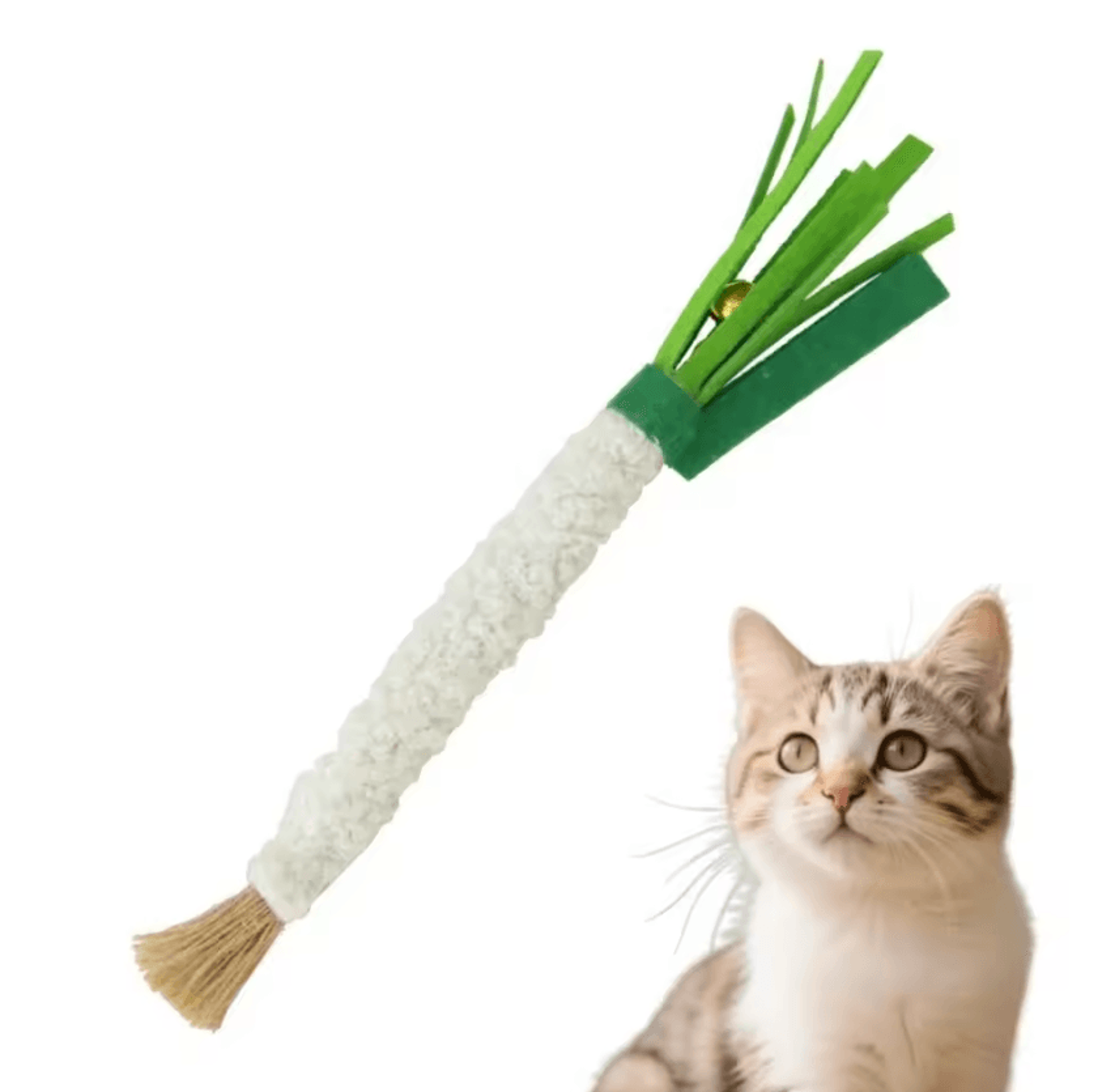 Silver Vine Scallion Chew Toy Set For Cats 1