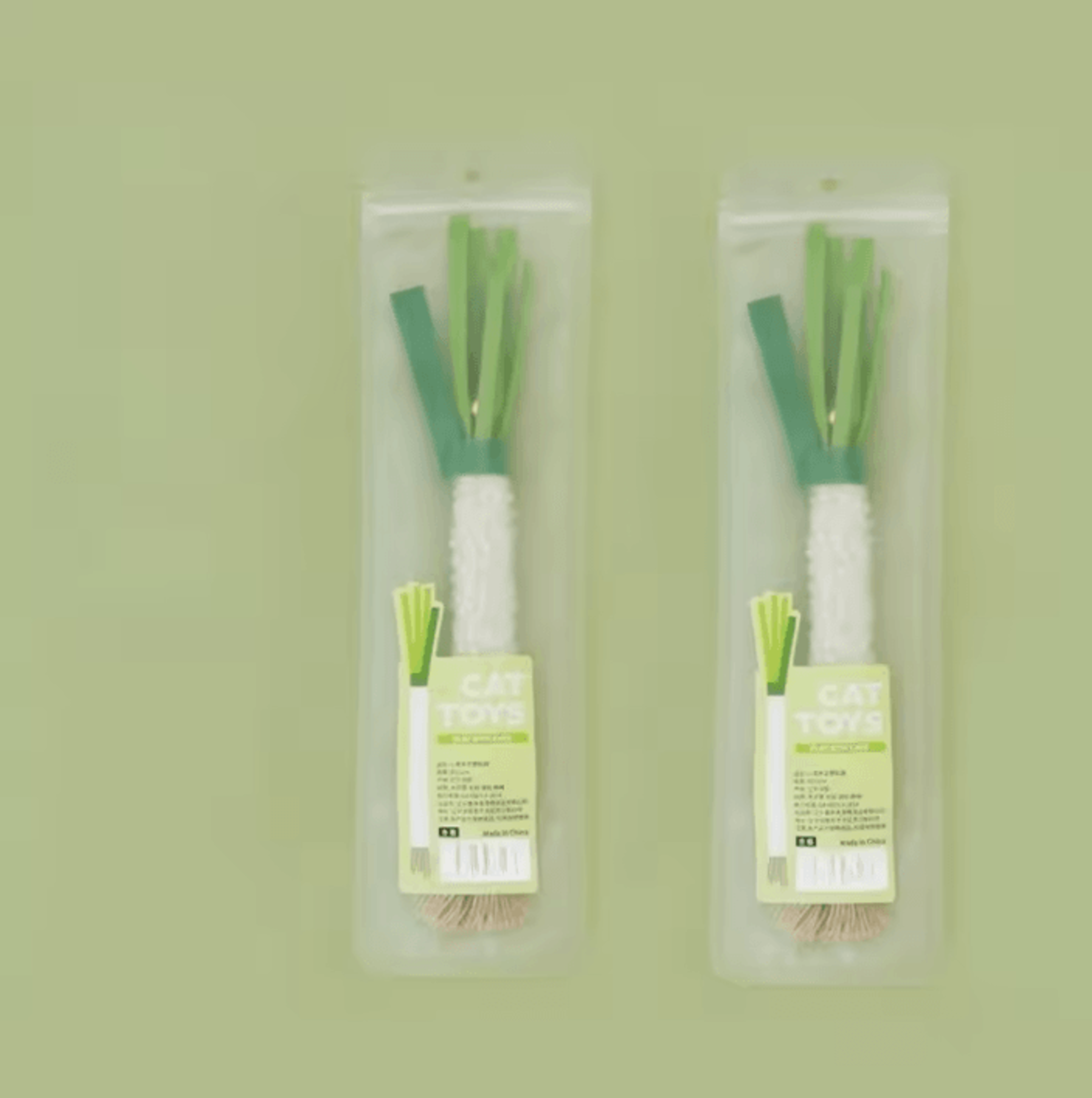 Silver Vine Scallion Chew Toy Set For Cats 4