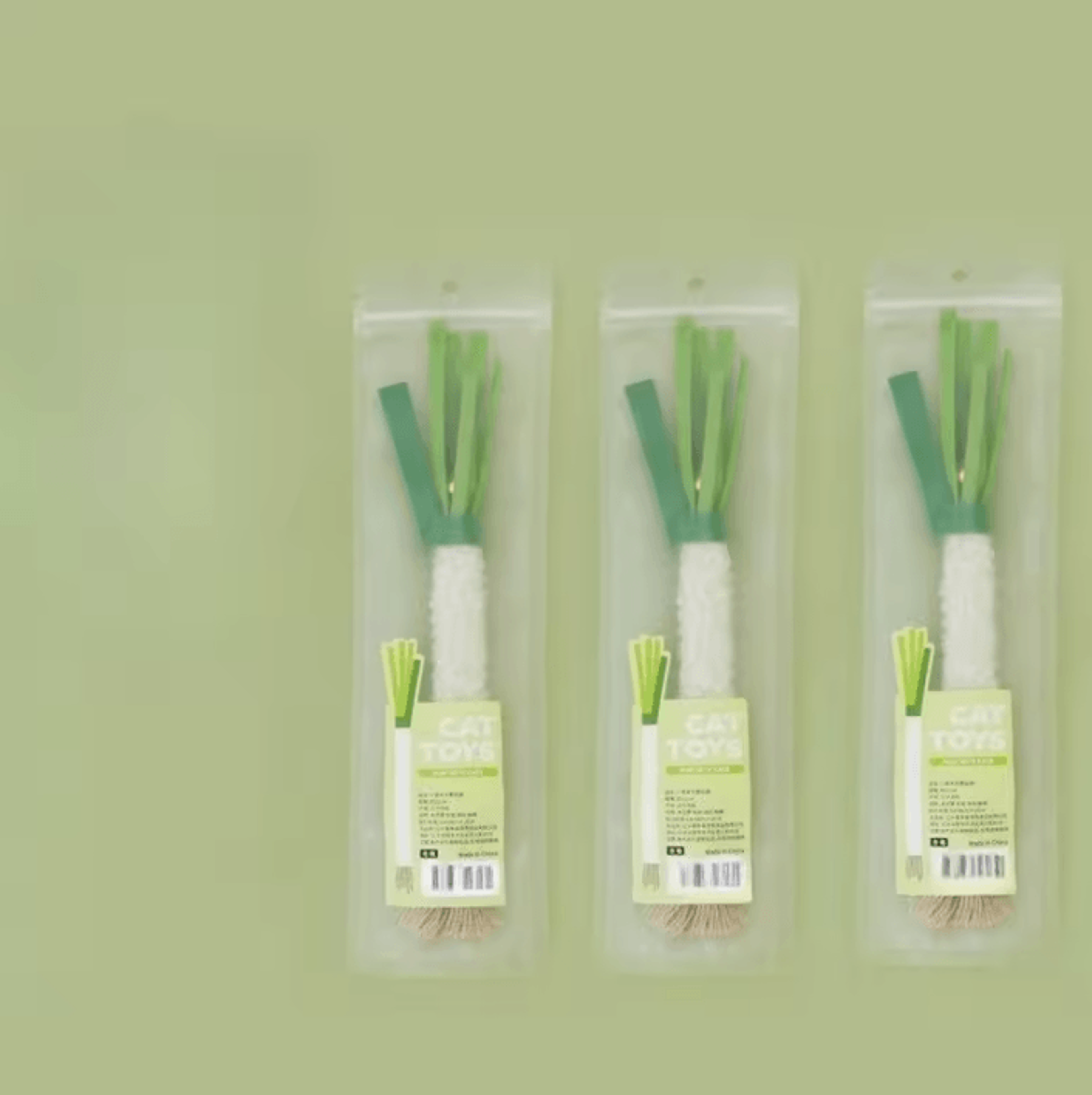 Silver Vine Scallion Chew Toy Set For Cats 5
