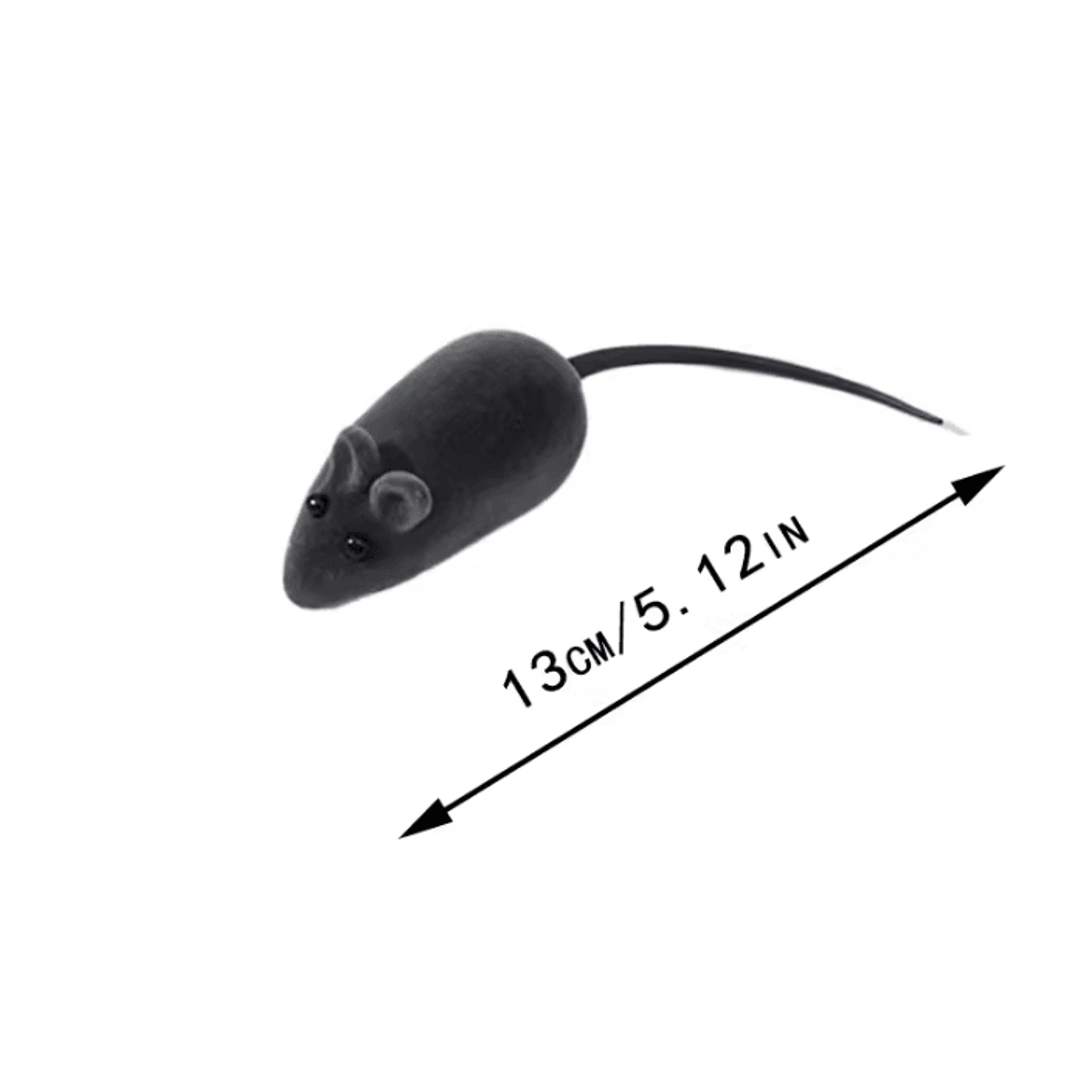 SqueakMouse Interactive Rubber Cat Toy 5