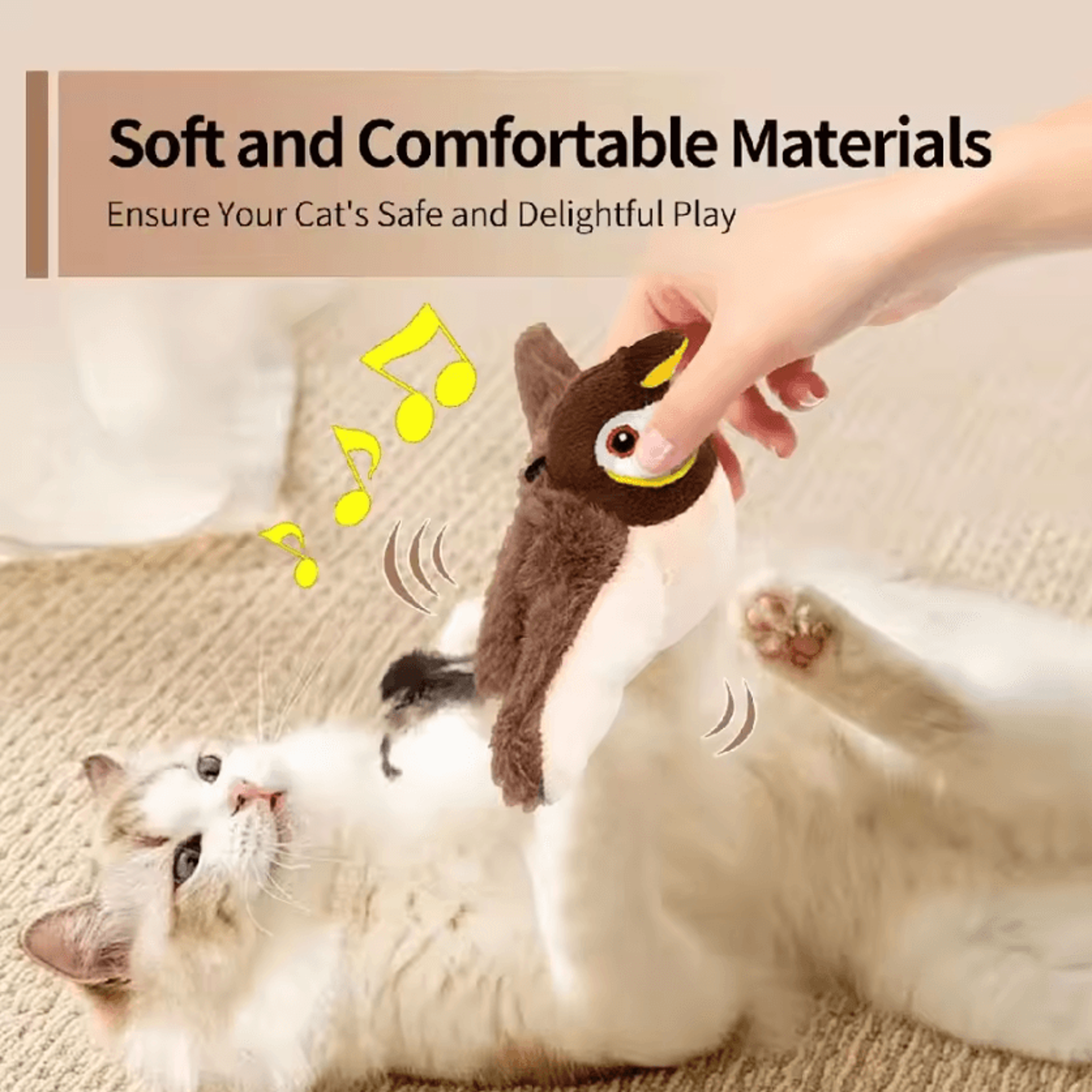FeatherSong Rechargeable Chirping Bird Cat Toy 1