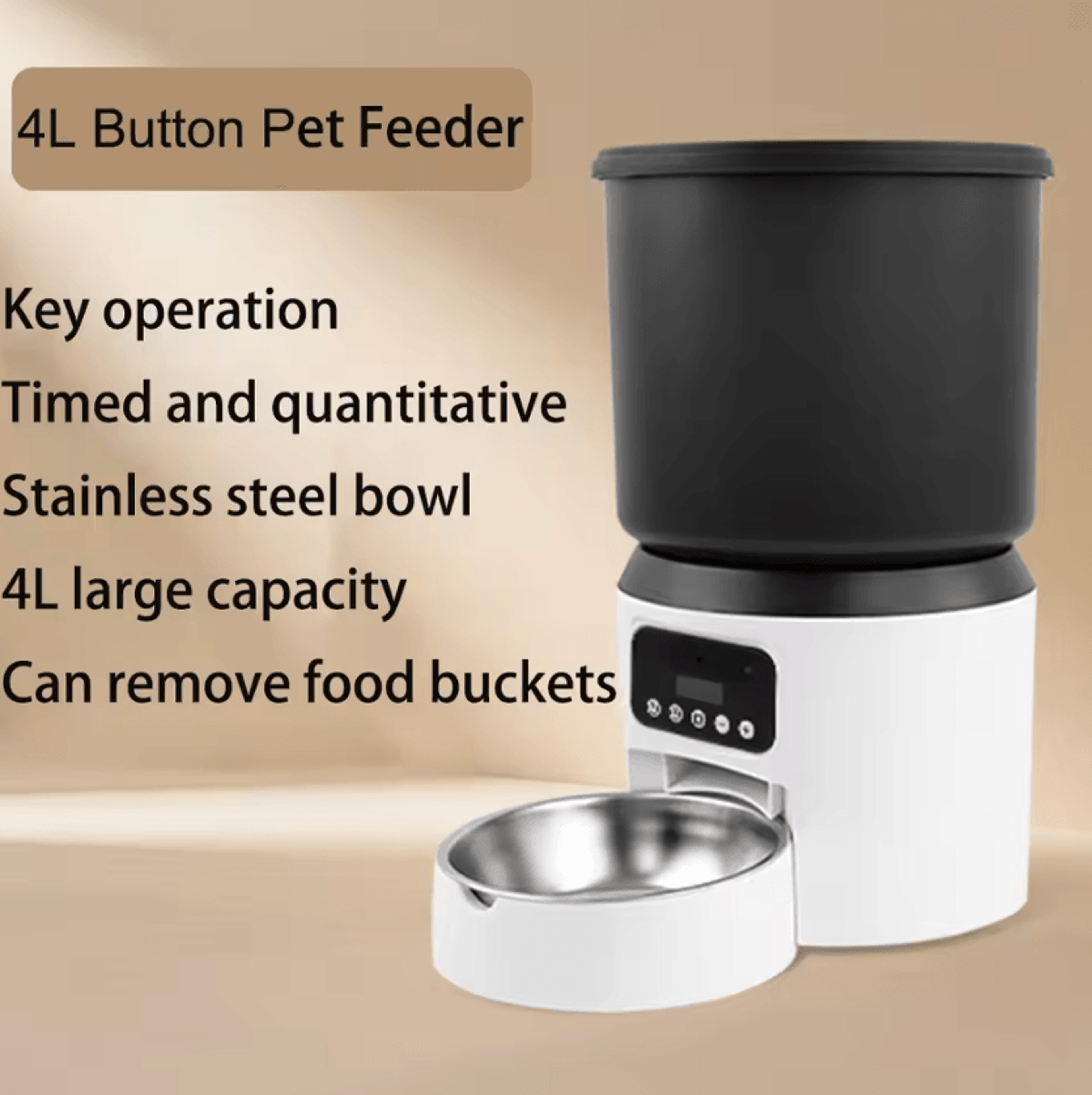 SmartServe 4L Automatic Pet Feeder With HD Camera 4