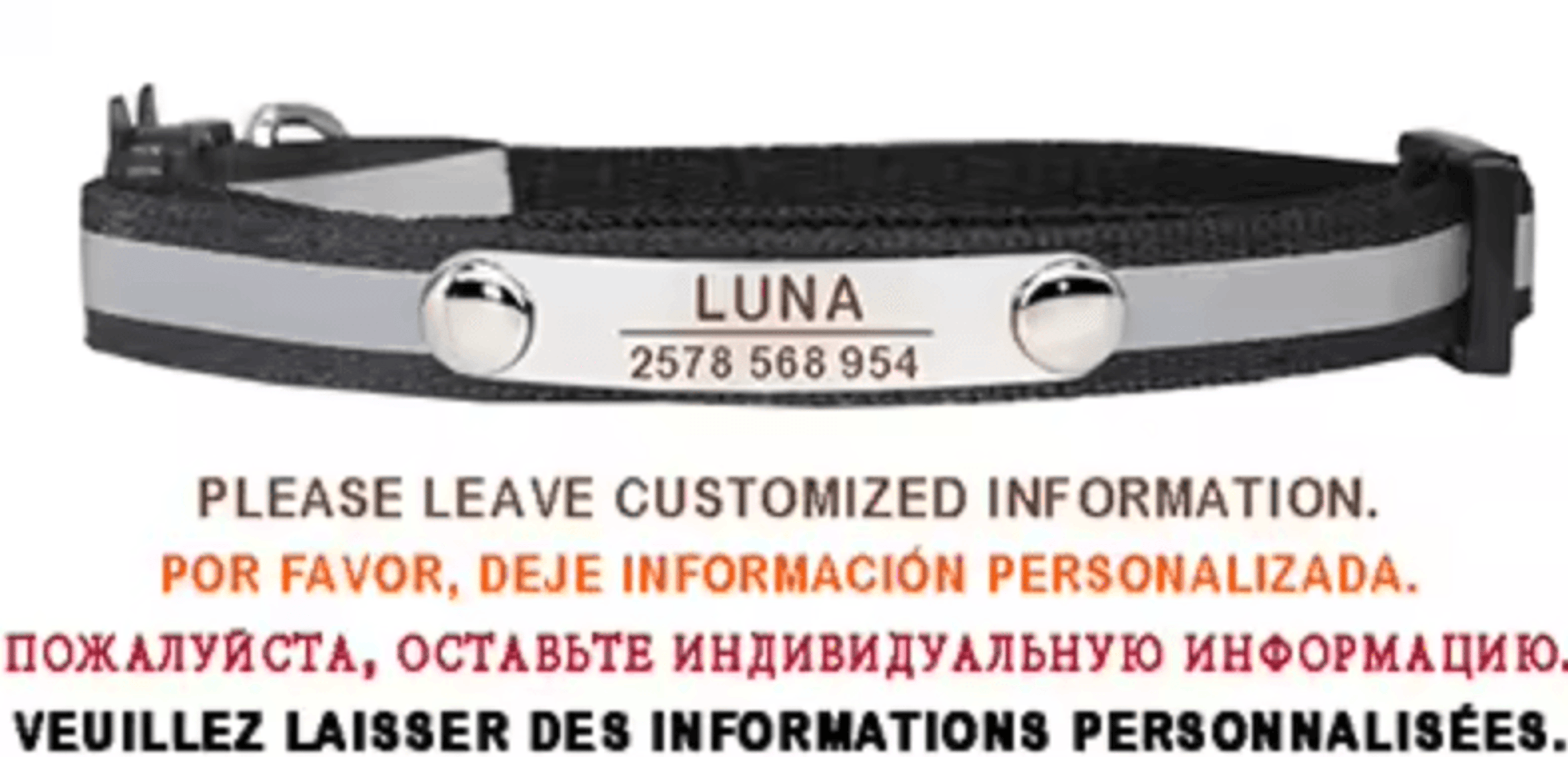 SafeGlow Personalized Reflective Cat Collar 6