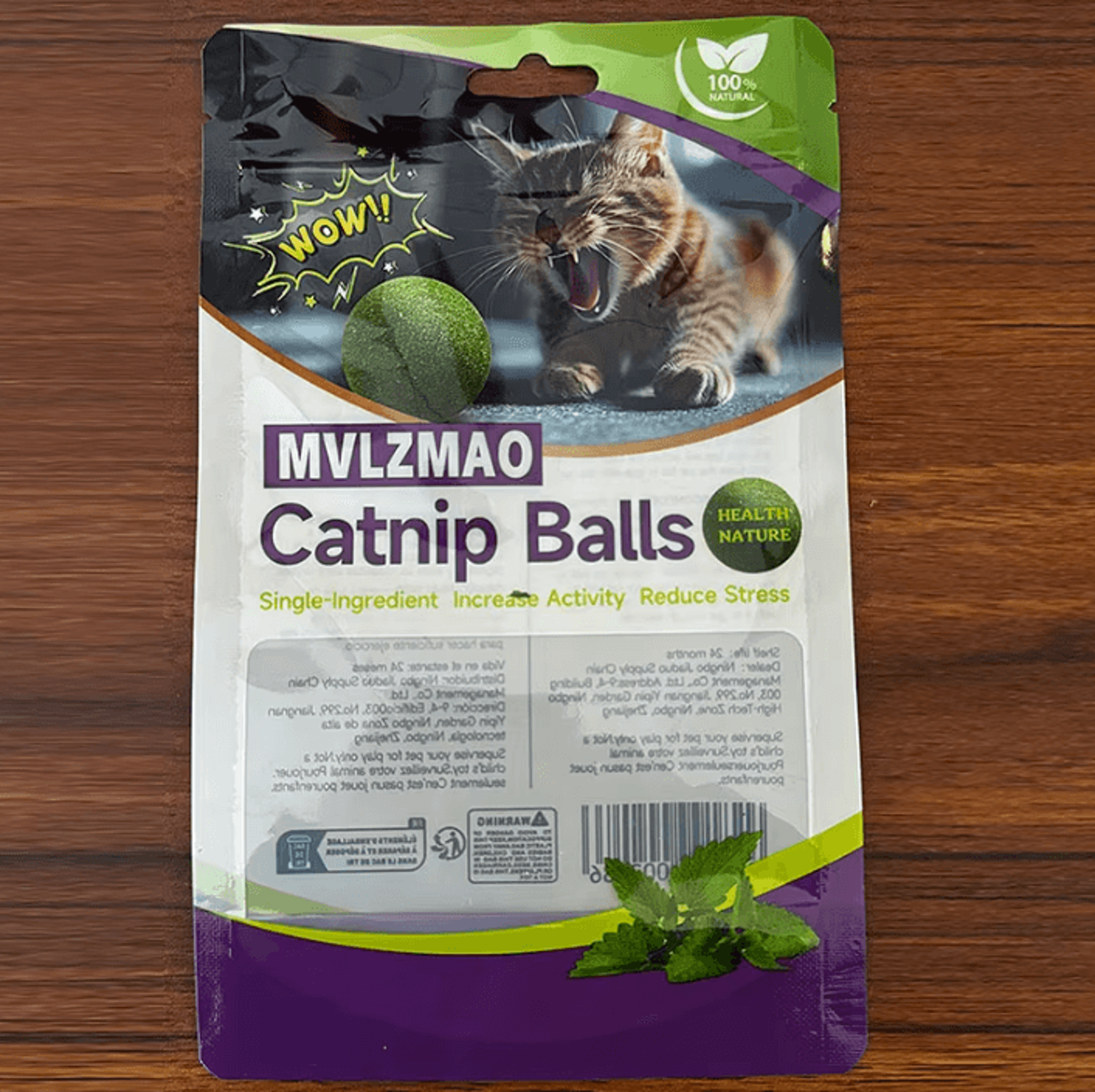 MintFresh Edible Catnip Ball Toy 2