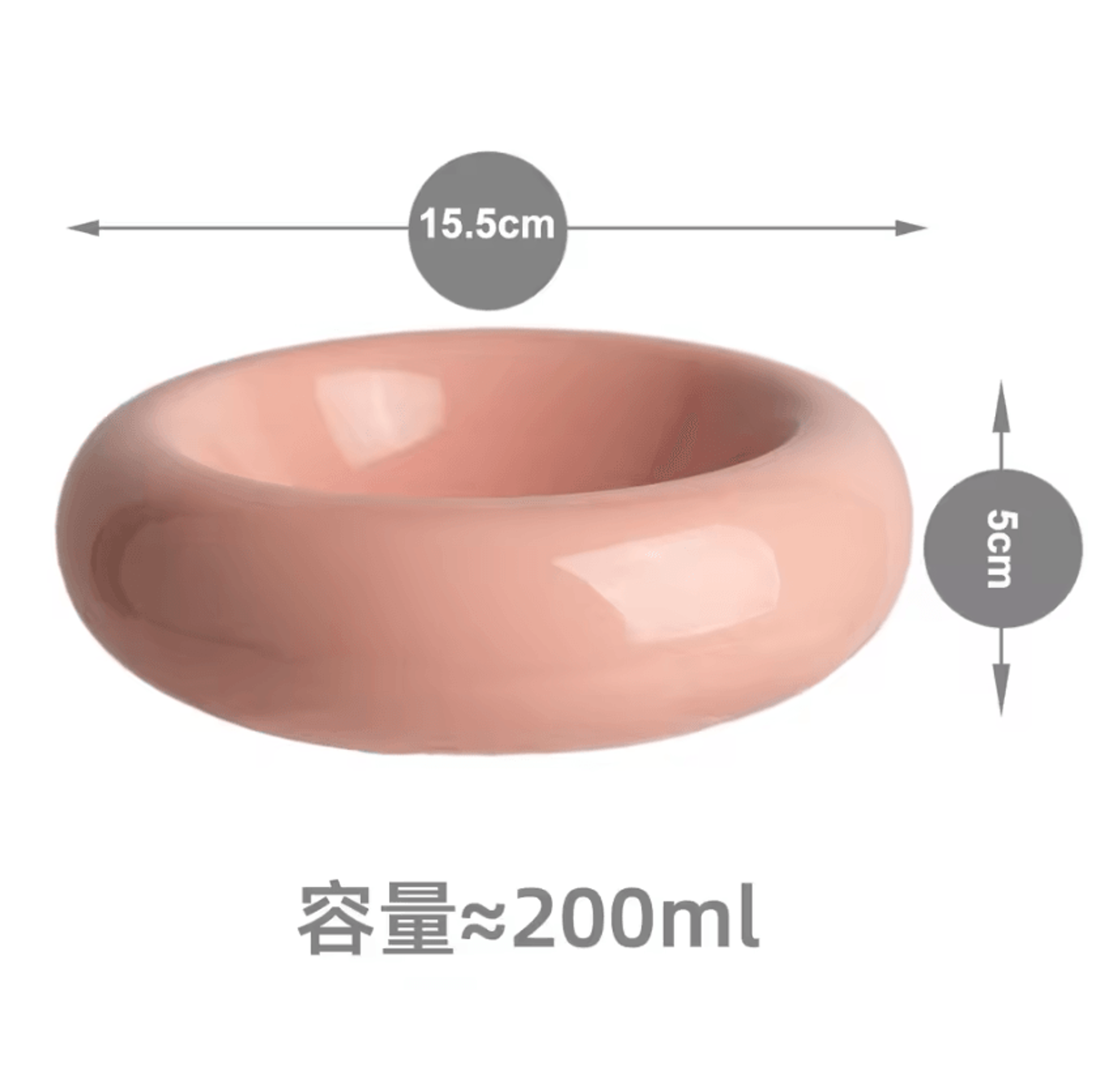 DonutPaws Ceramic Cat Food Bowl 6
