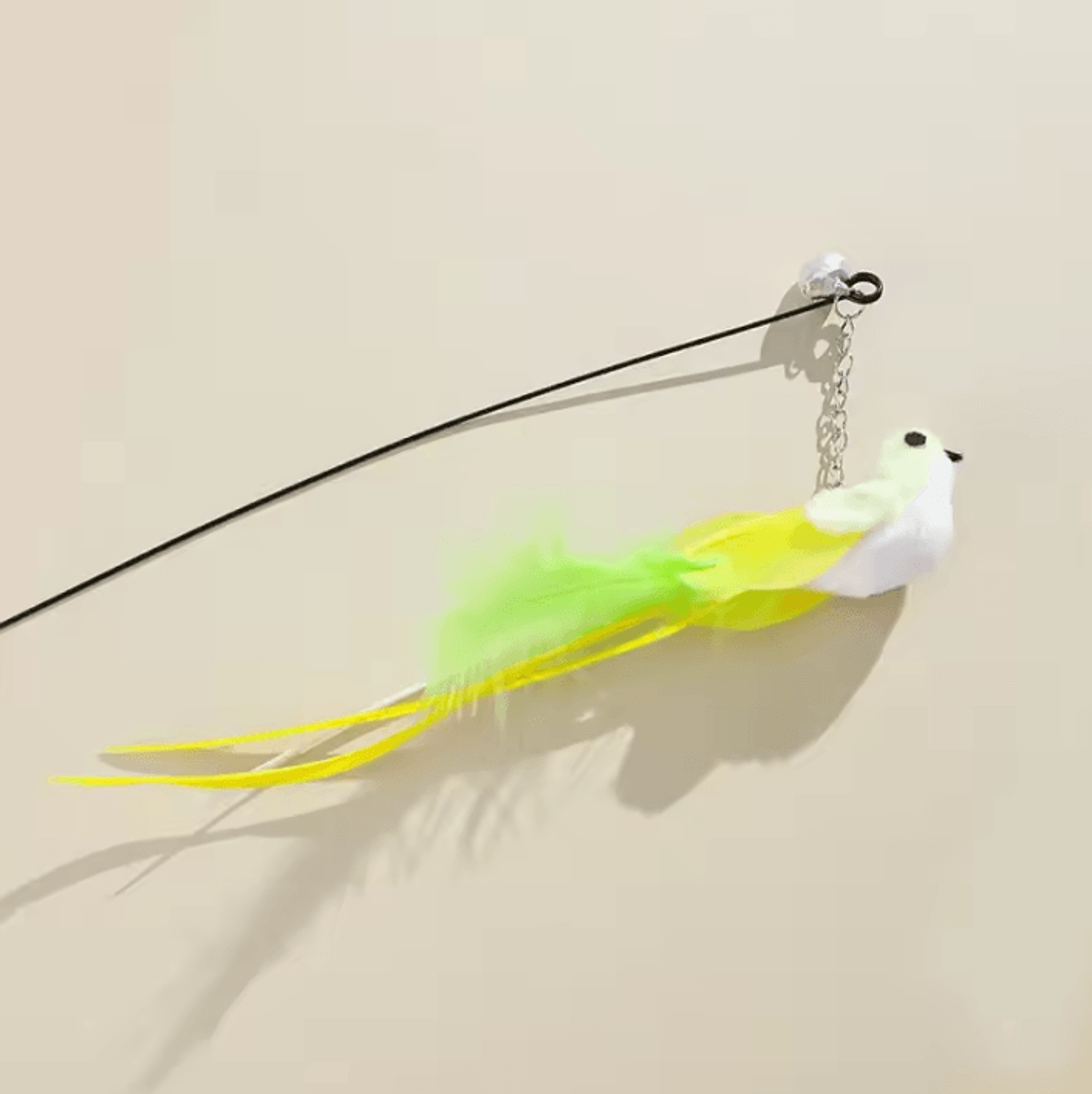SkyFlutter Telescopic Bird Feather Cat Wand Toy 1