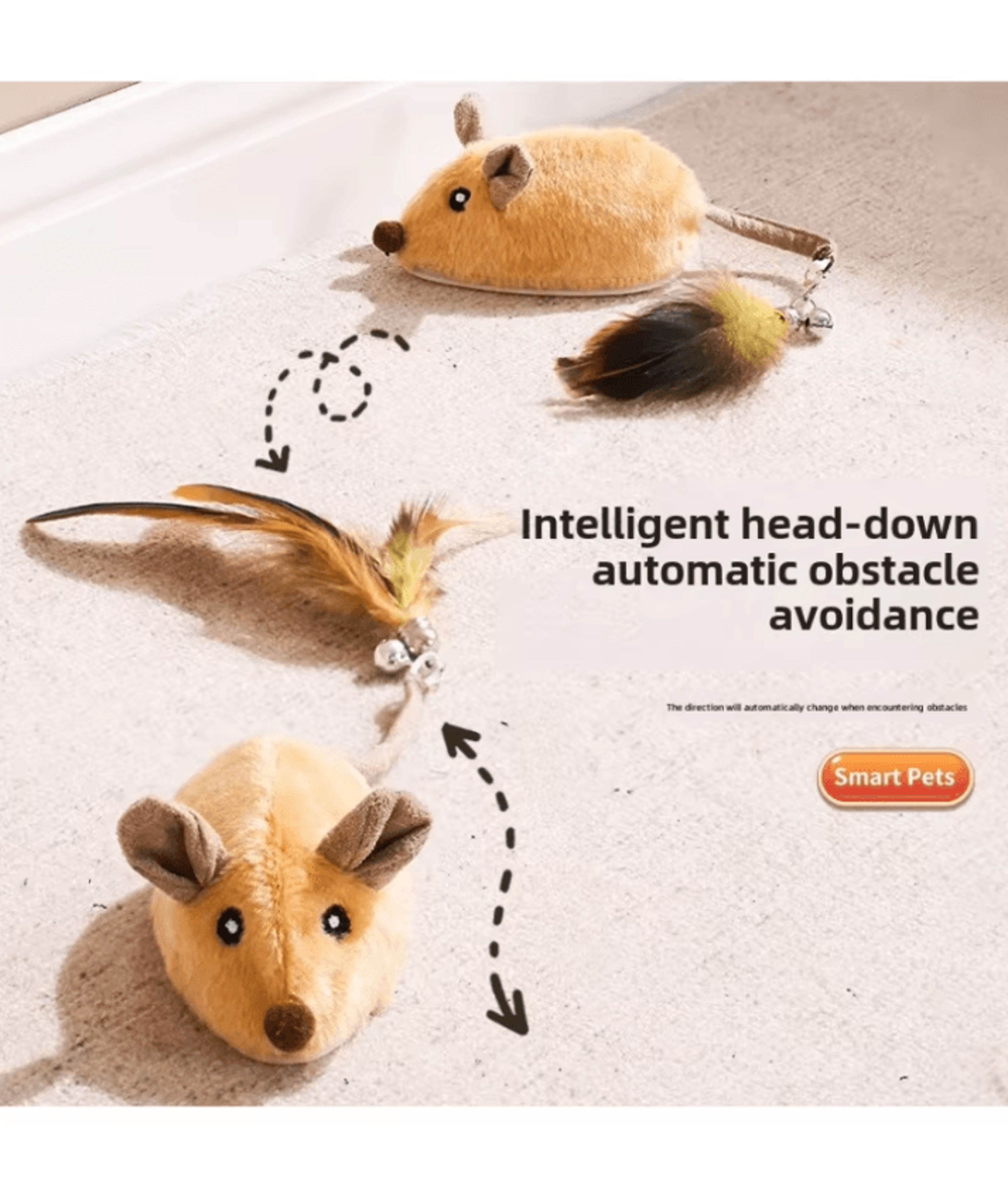 SqueakyMouse MotionSensing Interactive Cat Toy 3