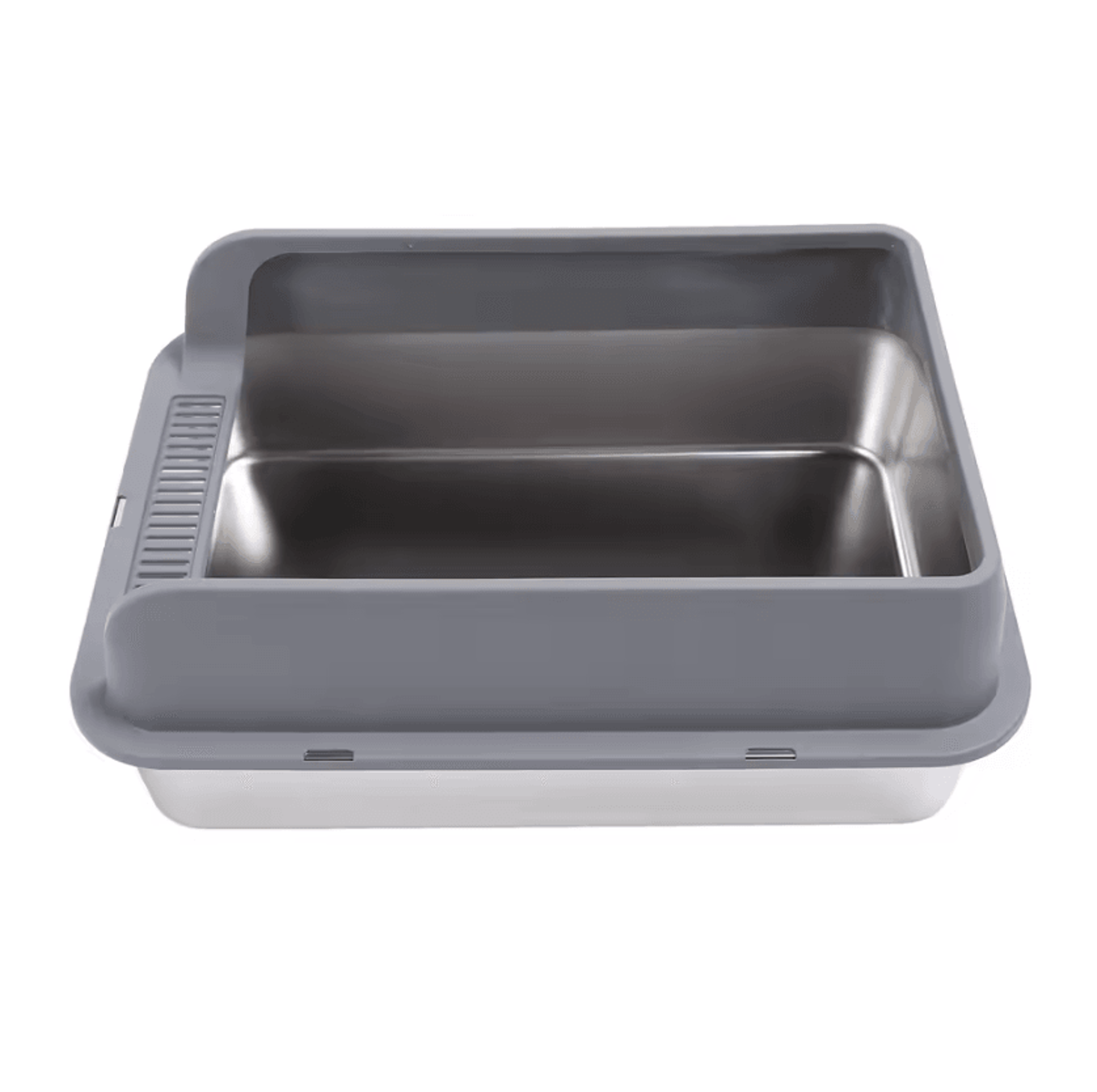 SteelGuards XL Stainless Steel Cat Litter Box With Lid 1