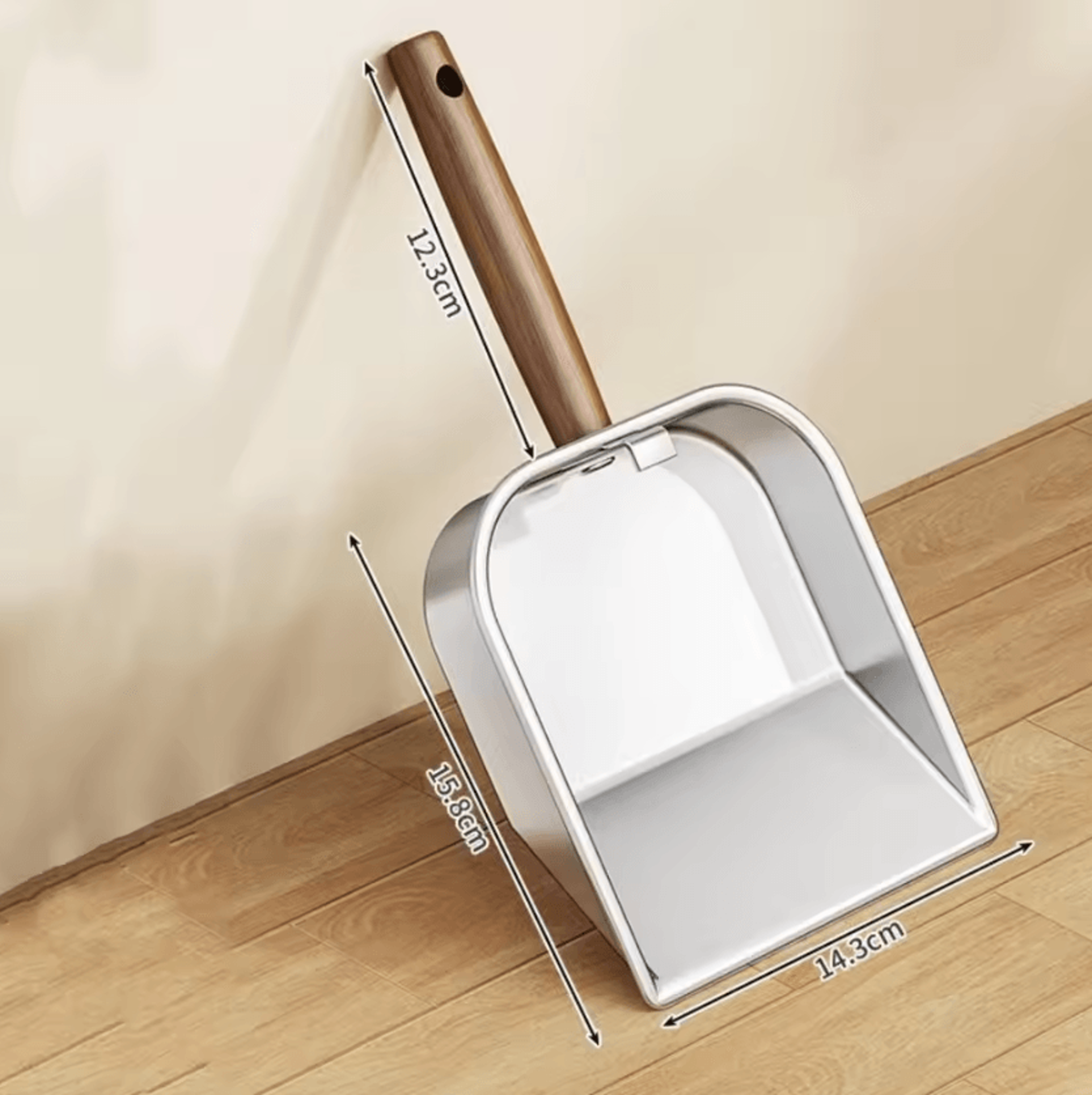 SteelSift Premium Cat Litter Scoop With Wooden Handle 5