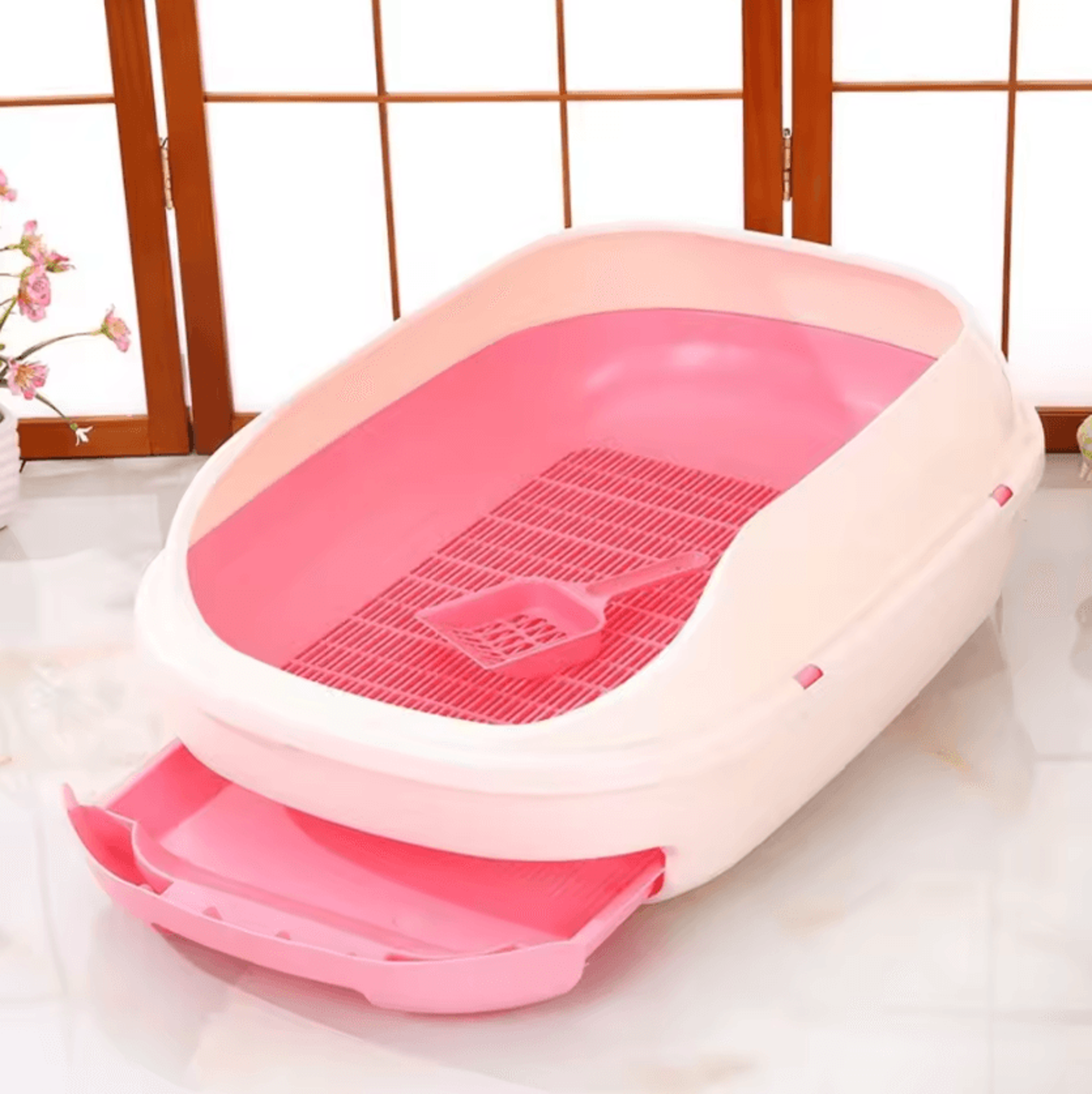 CleanFlow XL SemiClosed Drawer Cat Litter Box 2