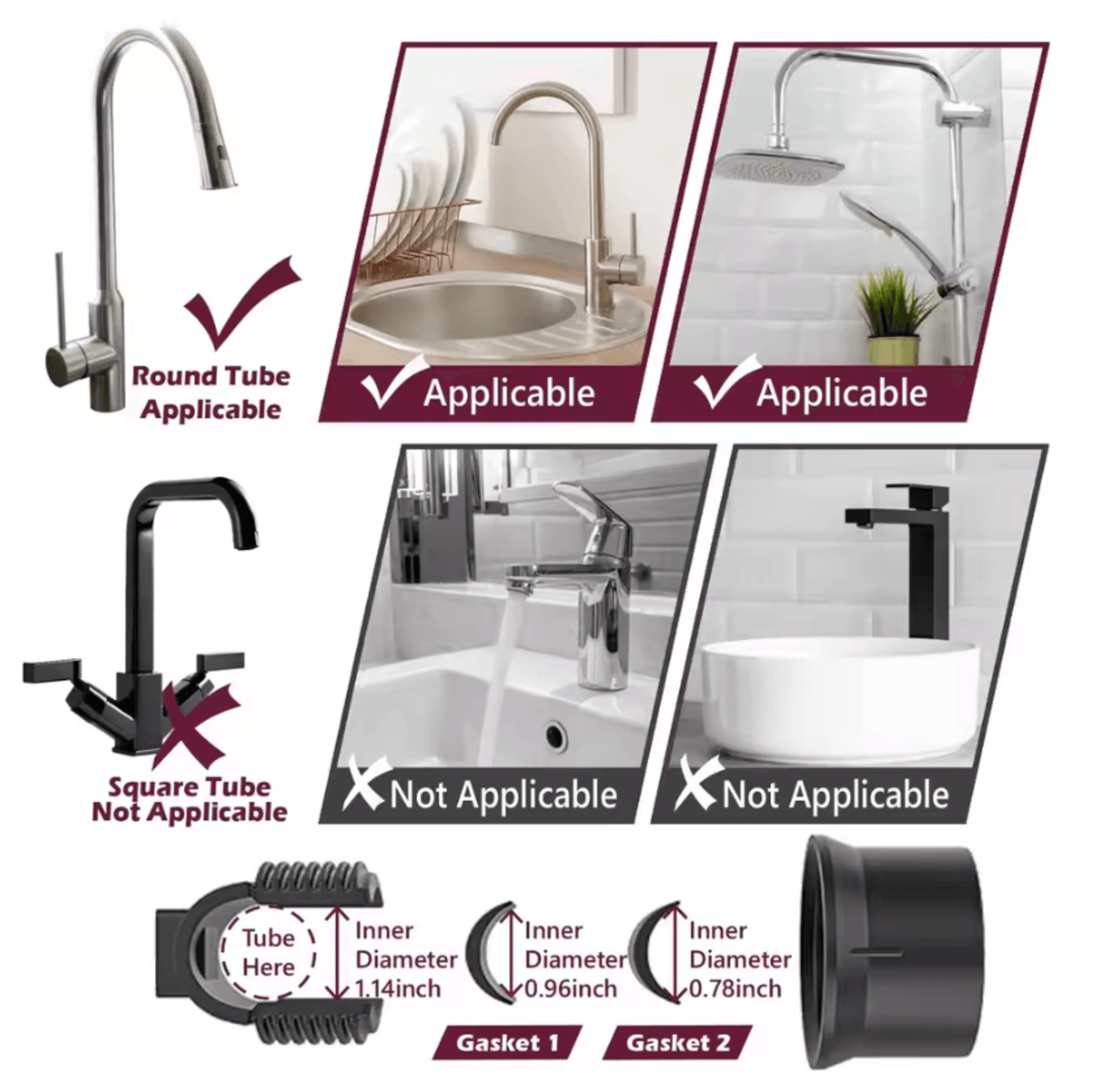 FaucetFlow Sink Faucet Organizer  Adjustable Sponge Holder 2