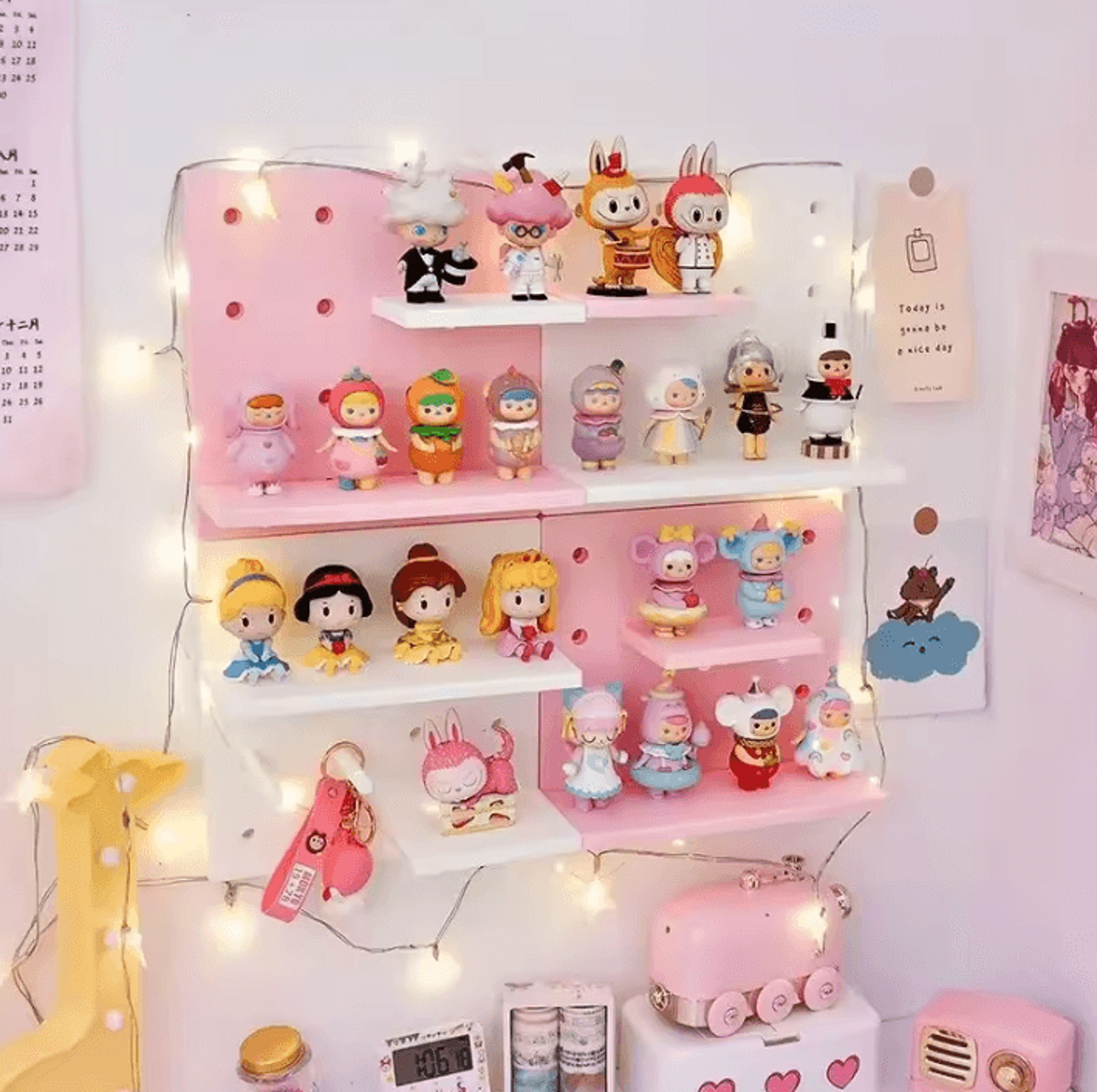 PegStyle Wall Storage Shelf  Decorative Pegboard Organizer 1