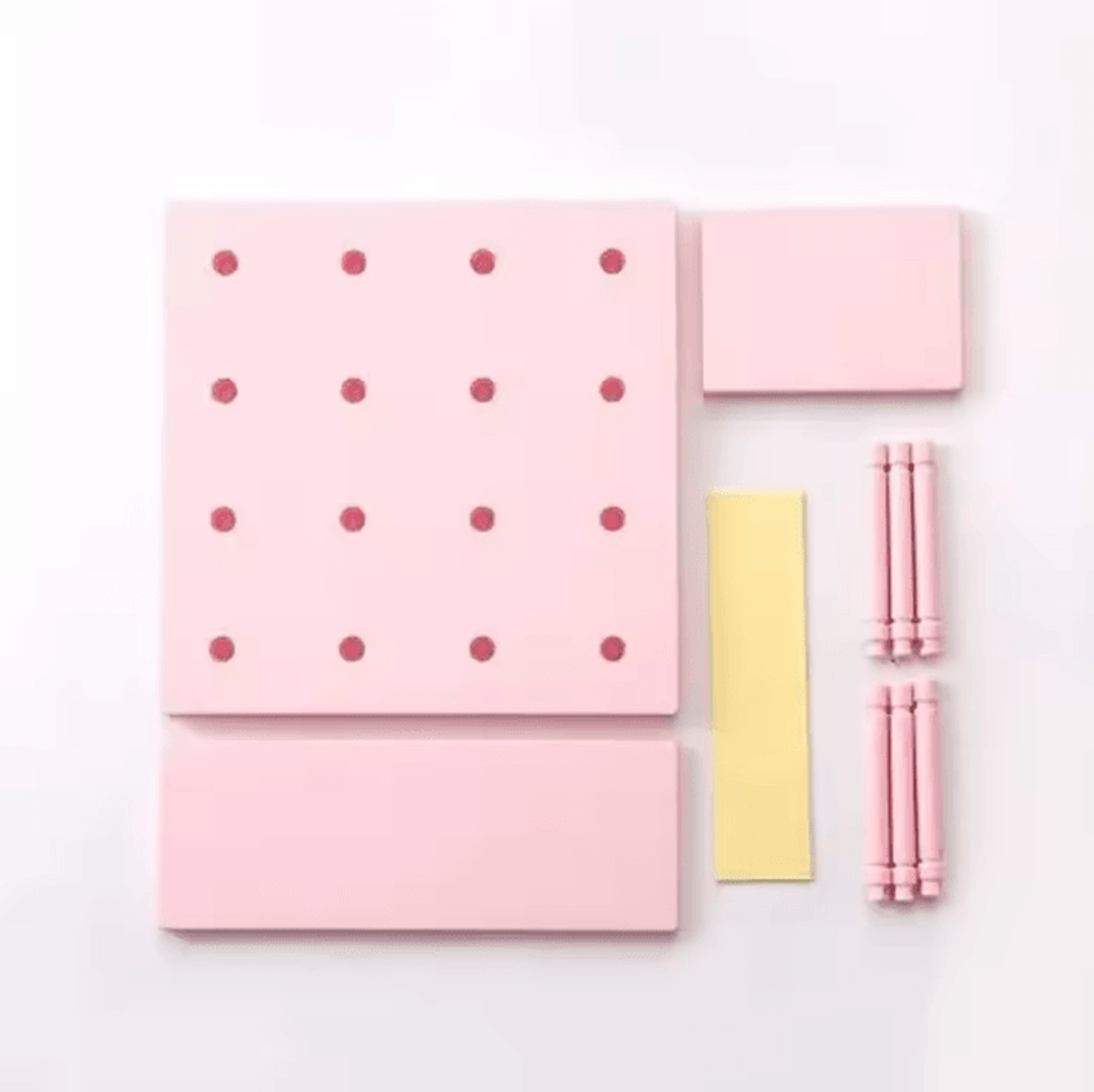 PegStyle Wall Storage Shelf  Decorative Pegboard Organizer 4