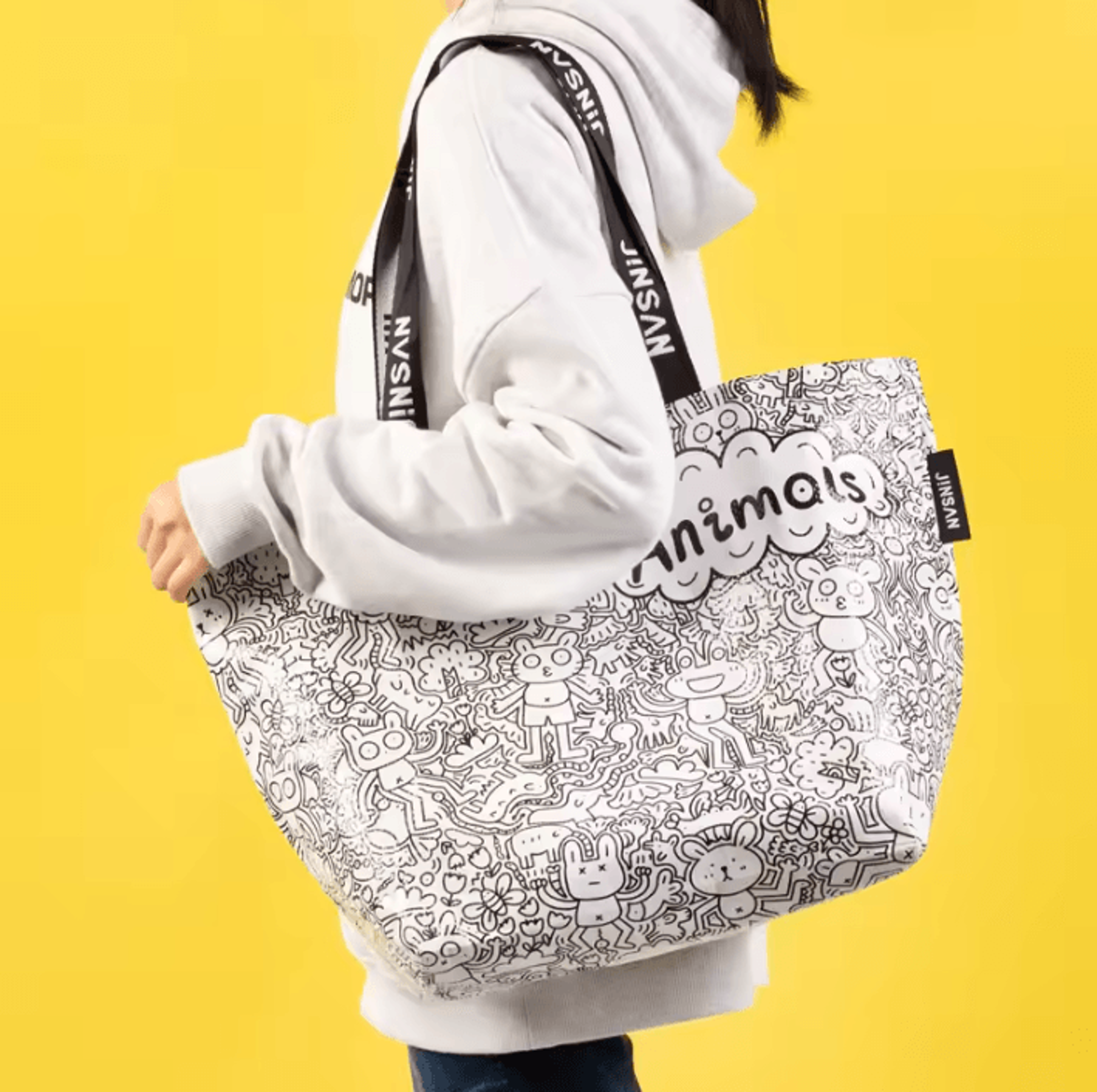 CarryEase Large Capacity Shopping Tote Bag  Reusable Storage Organizer 3