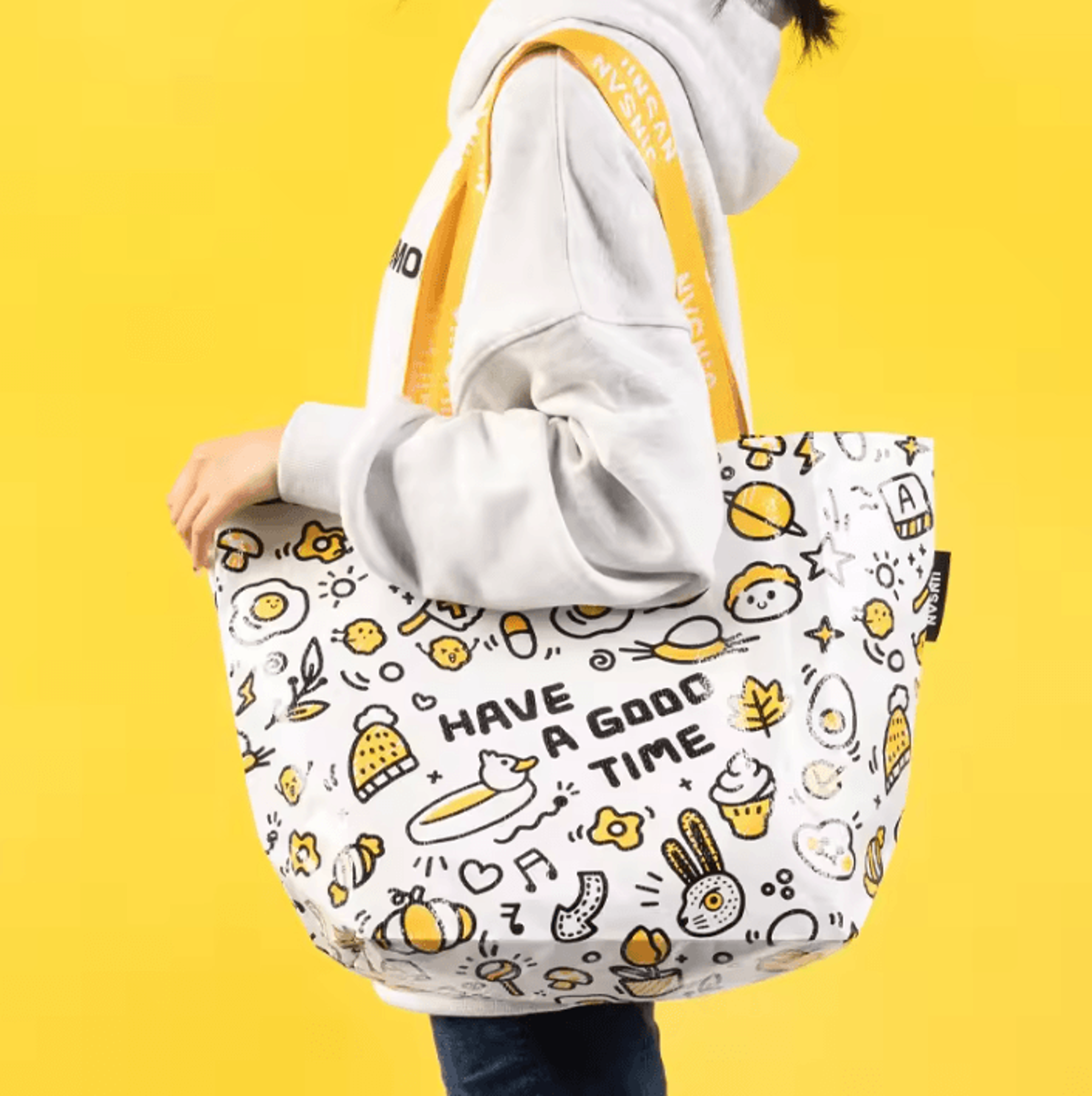 CarryEase Large Capacity Shopping Tote Bag  Reusable Storage Organizer 4