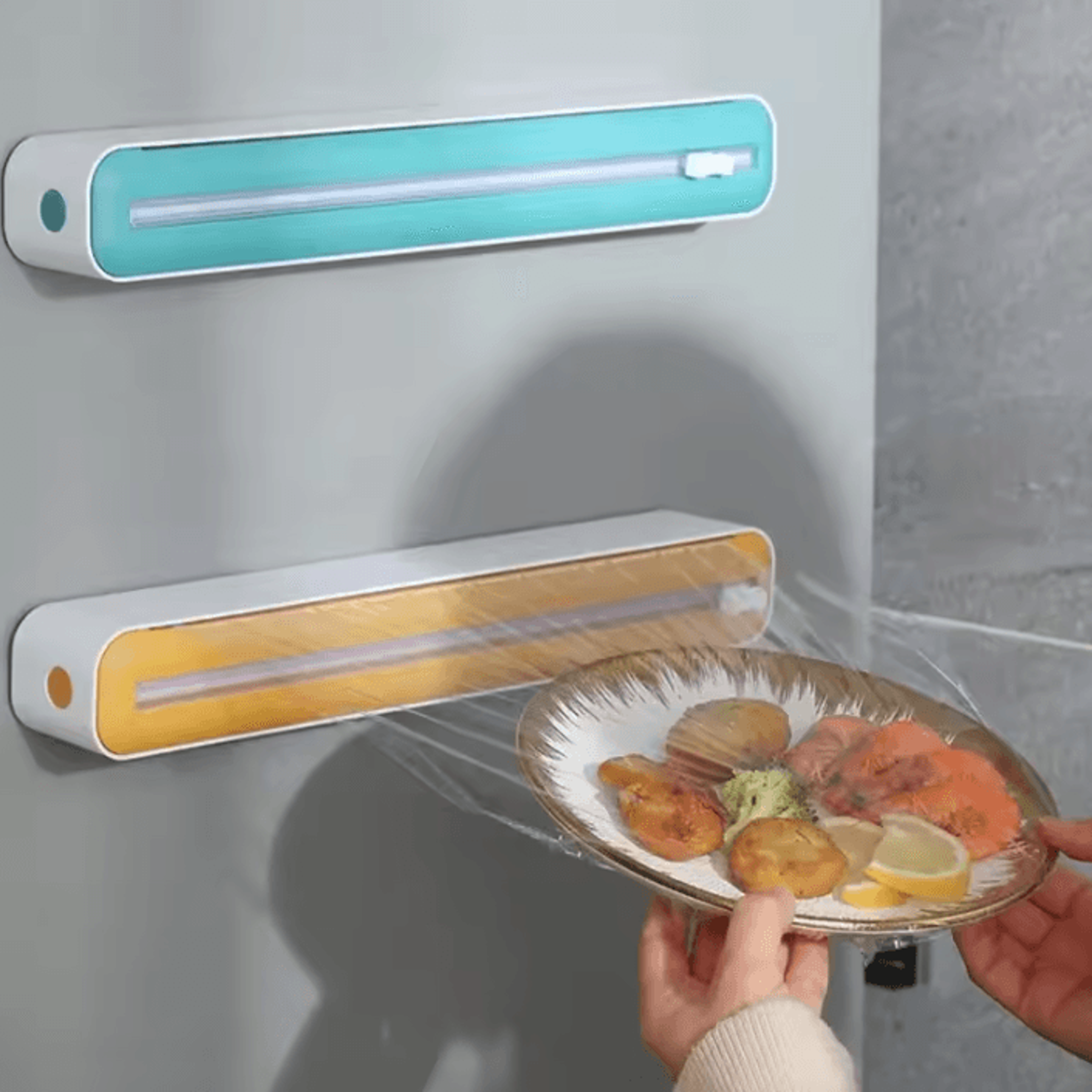 WrapCut Cling Film Cutter Dispenser  Food Wrap Storage Box 1