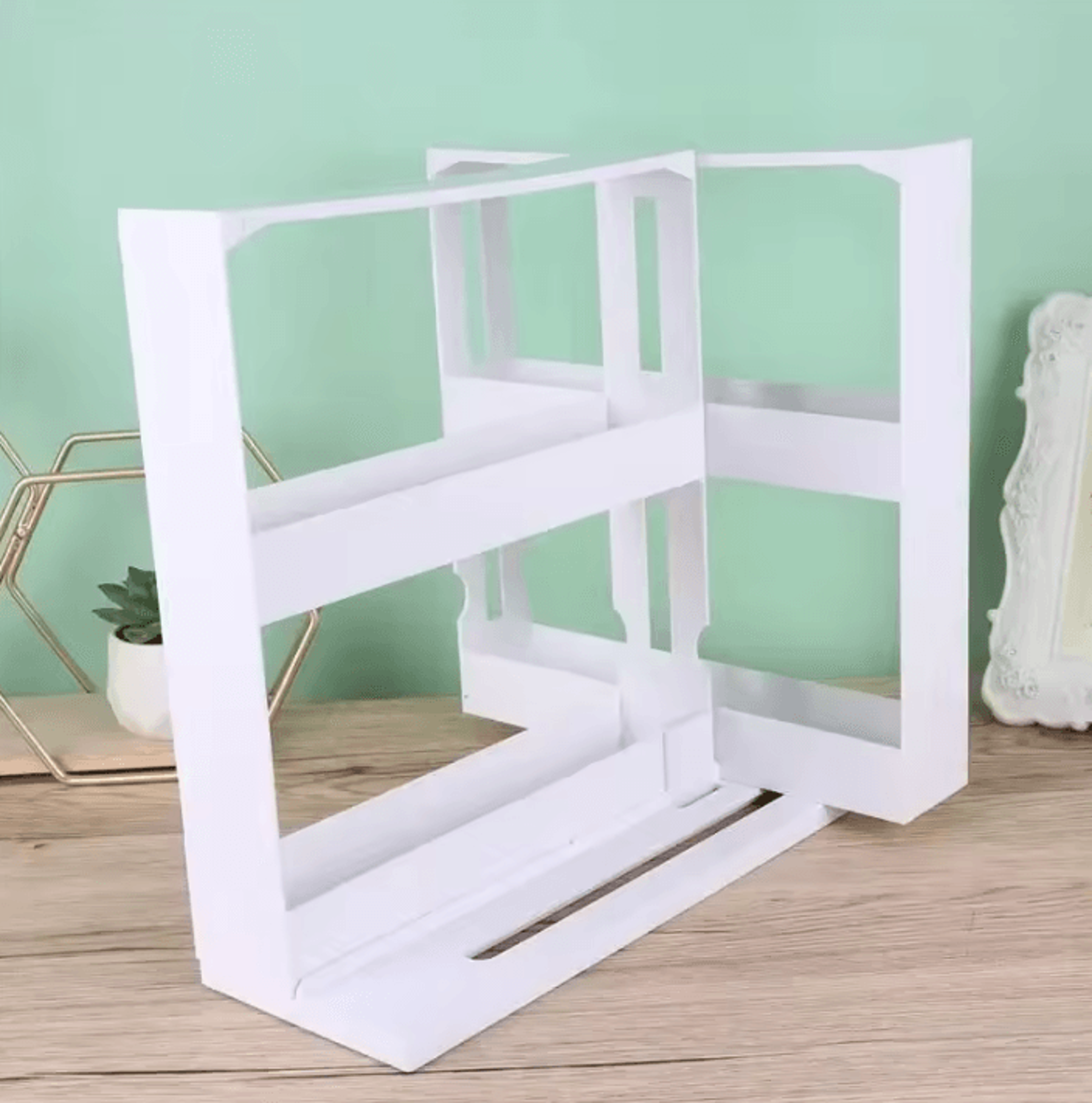 SpinTier 2Tier Rotating Spice Rack  Swivel Storage Organizer 4