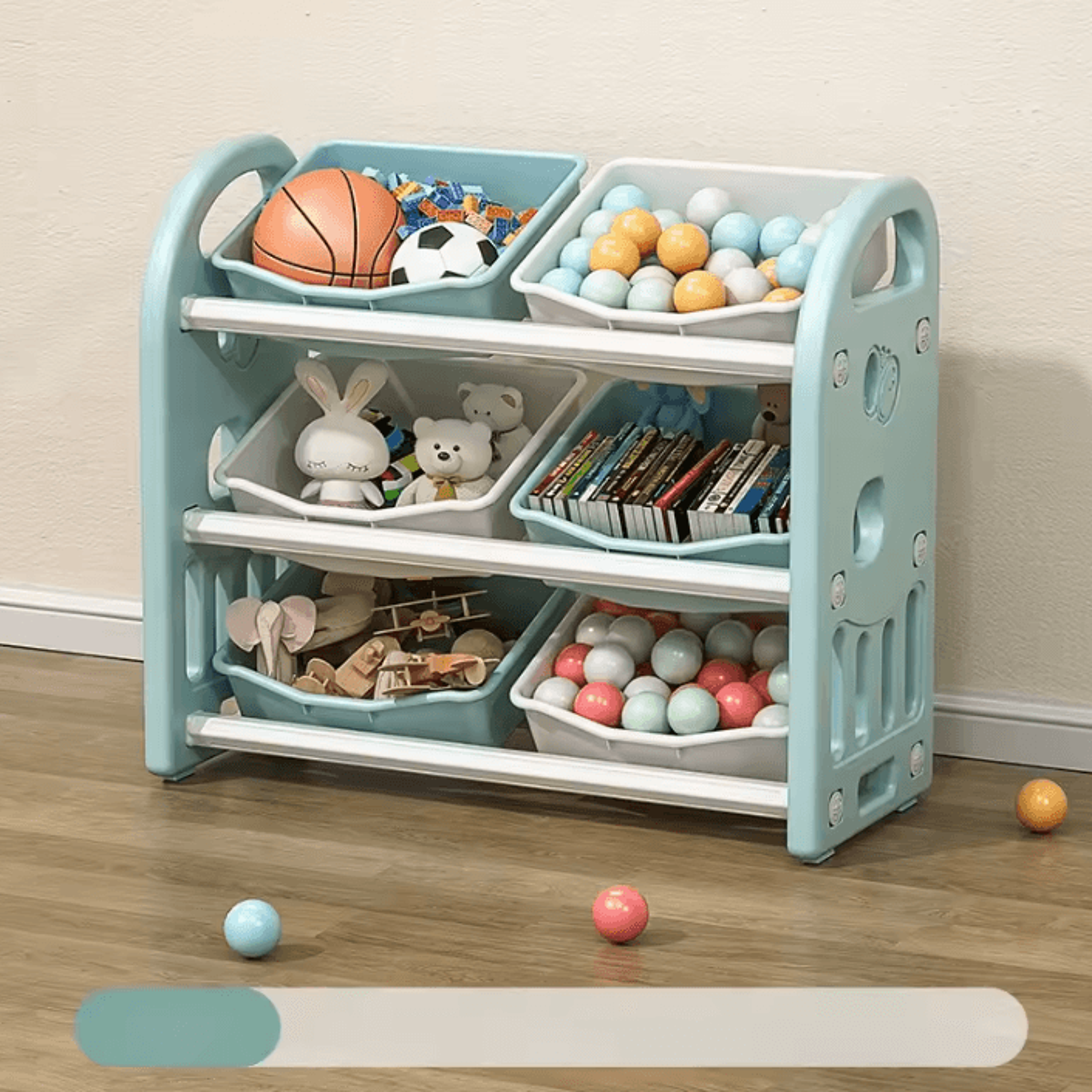 SortNest Large Capacity Toy Storage Cabinet  MultiCompartment Organizer Box 2