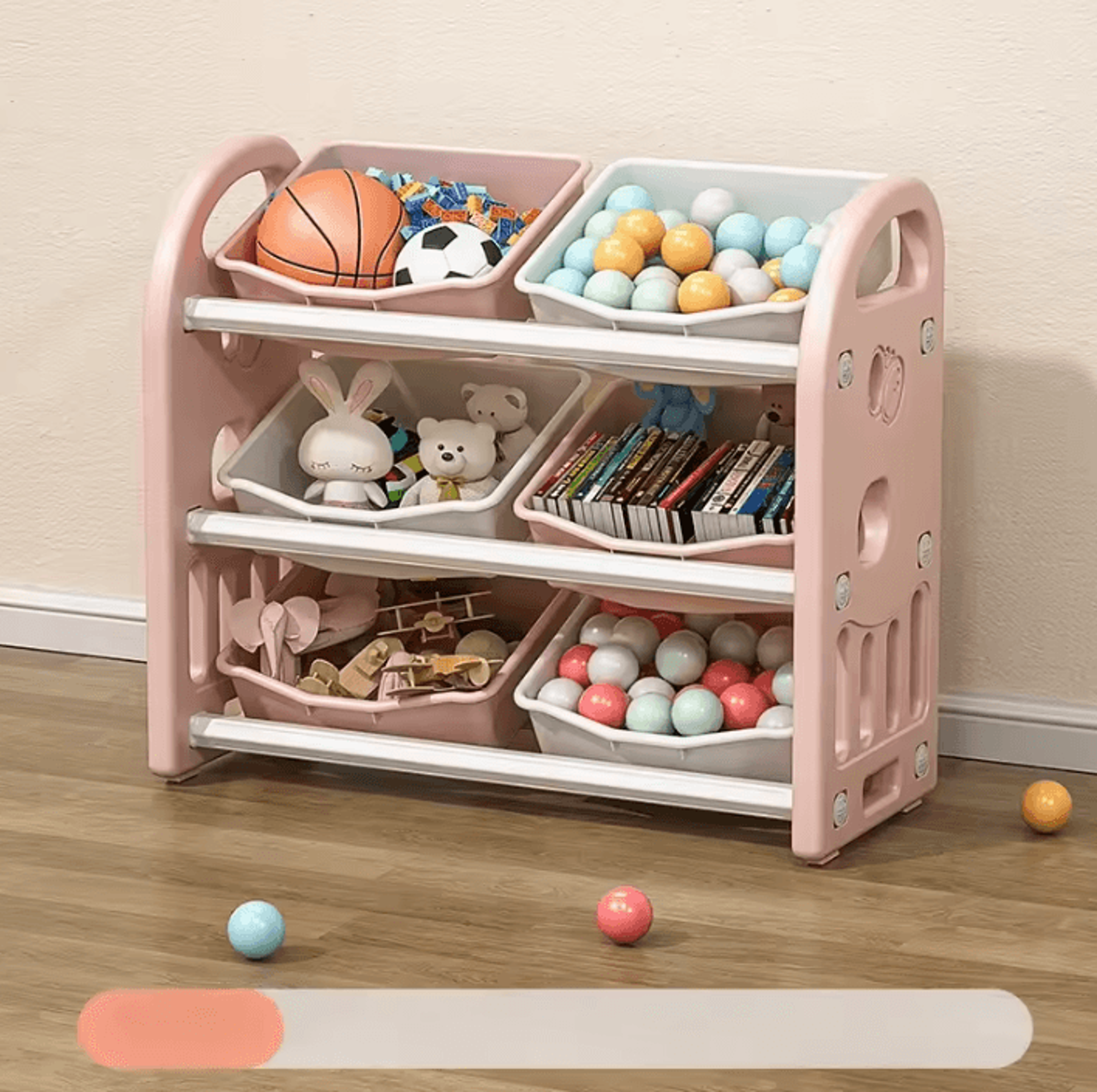 SortNest Large Capacity Toy Storage Cabinet  MultiCompartment Organizer Box 5