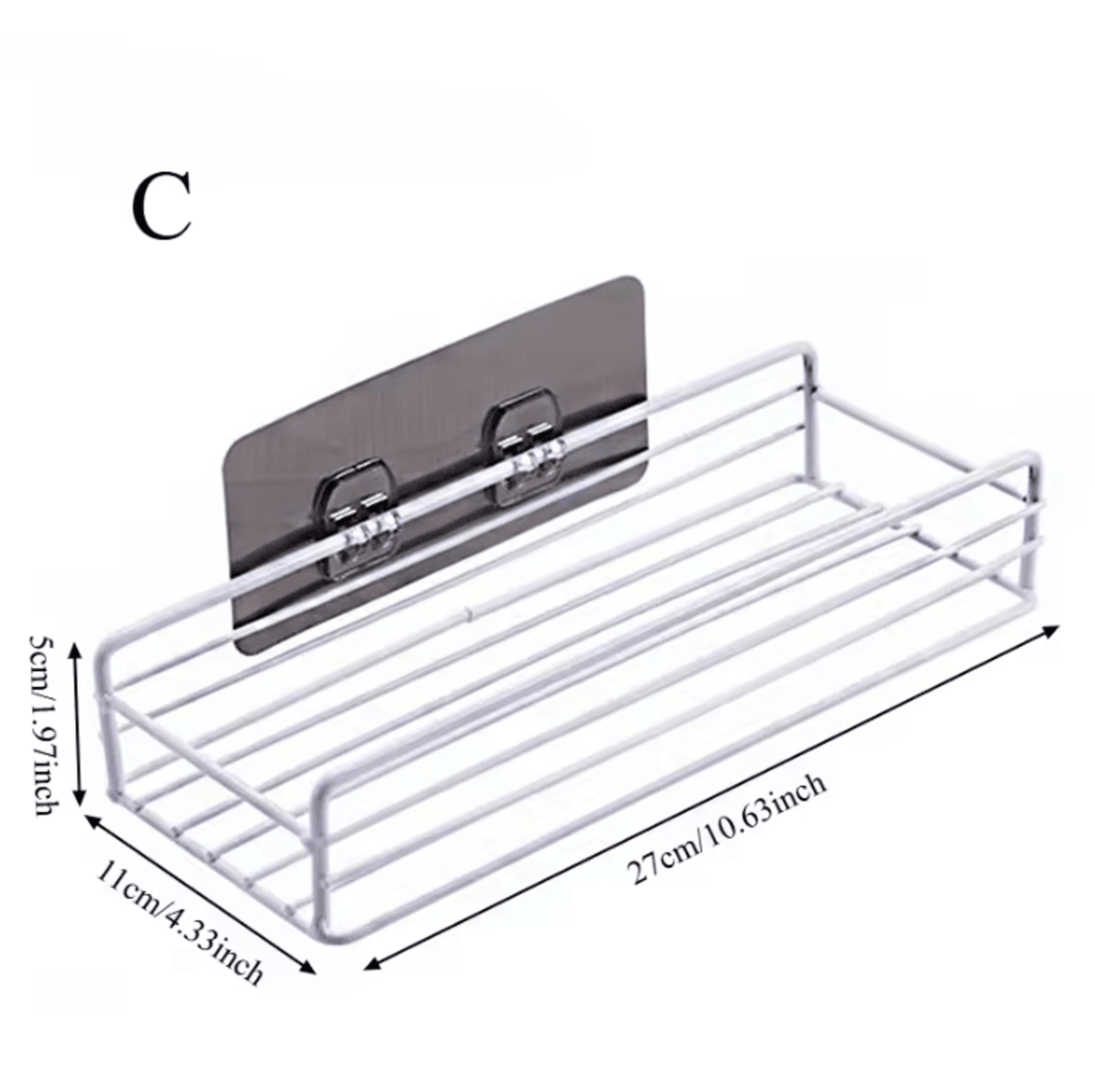 DoorSpace Cabinet Door Storage Rack  PunchFree Organizer Shelf 2