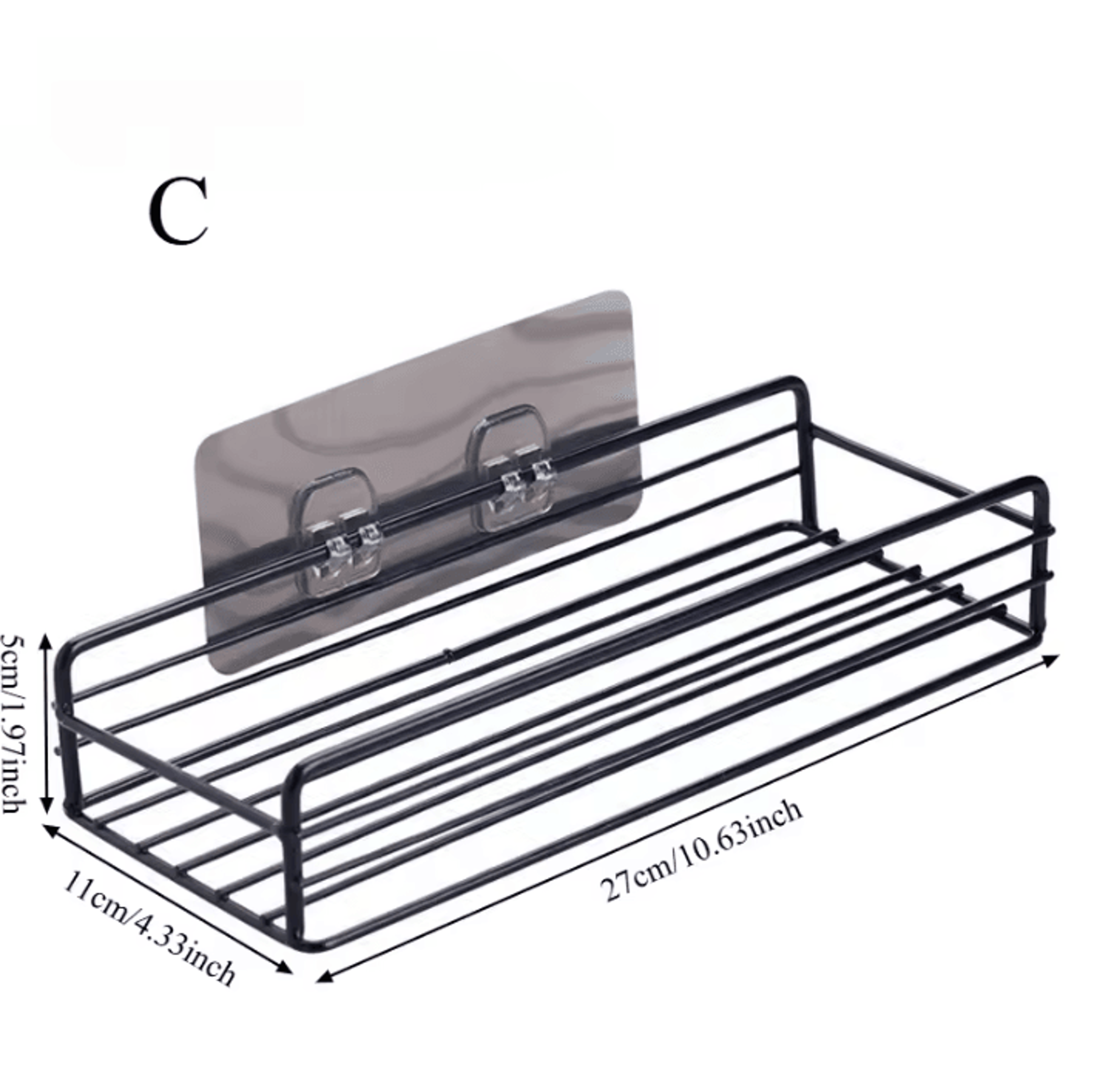 DoorSpace Cabinet Door Storage Rack  PunchFree Organizer Shelf 5