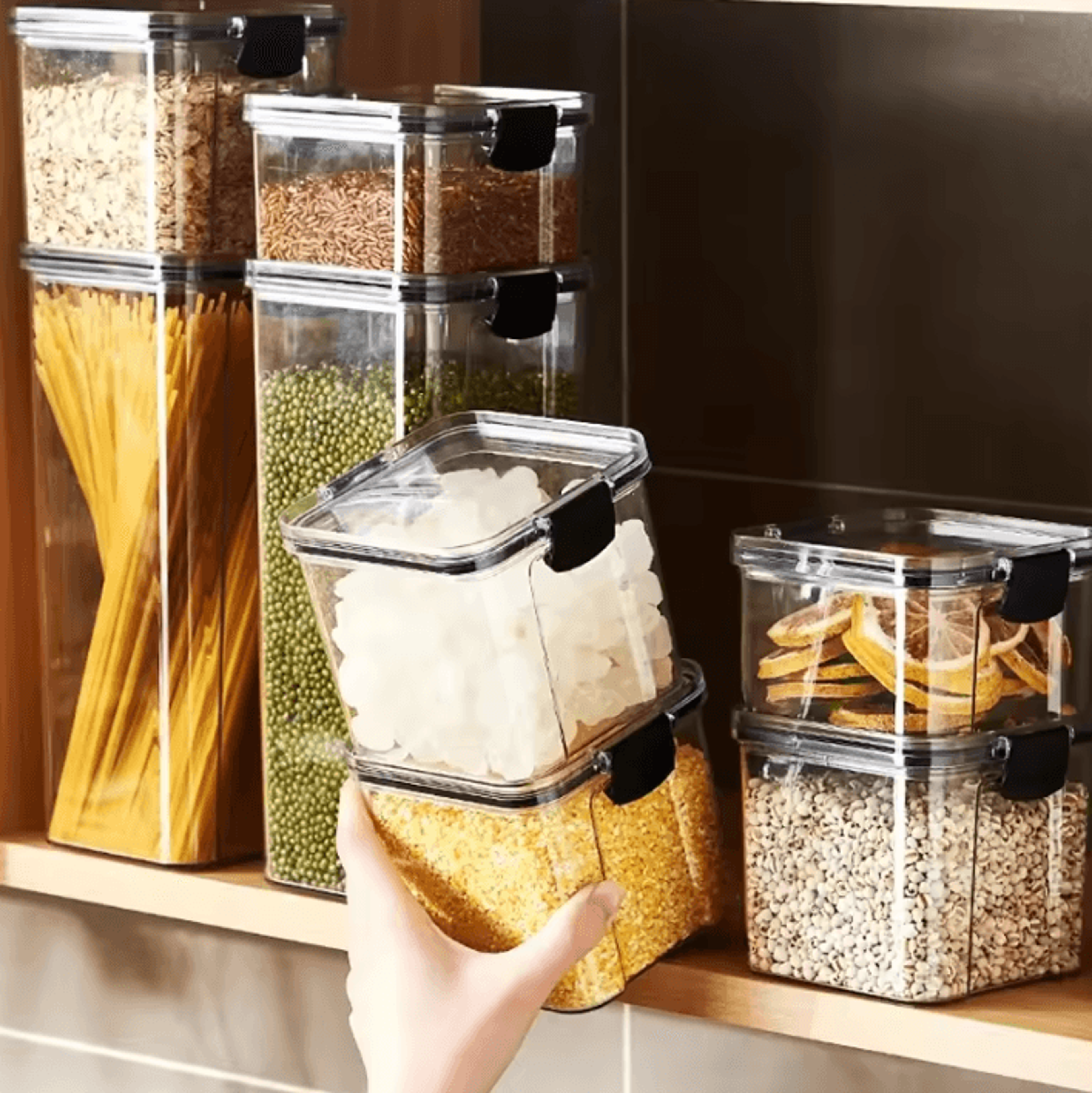 FreshSeal Airtight Grain Storage Container  MoistureProof Pantry Organizer 2