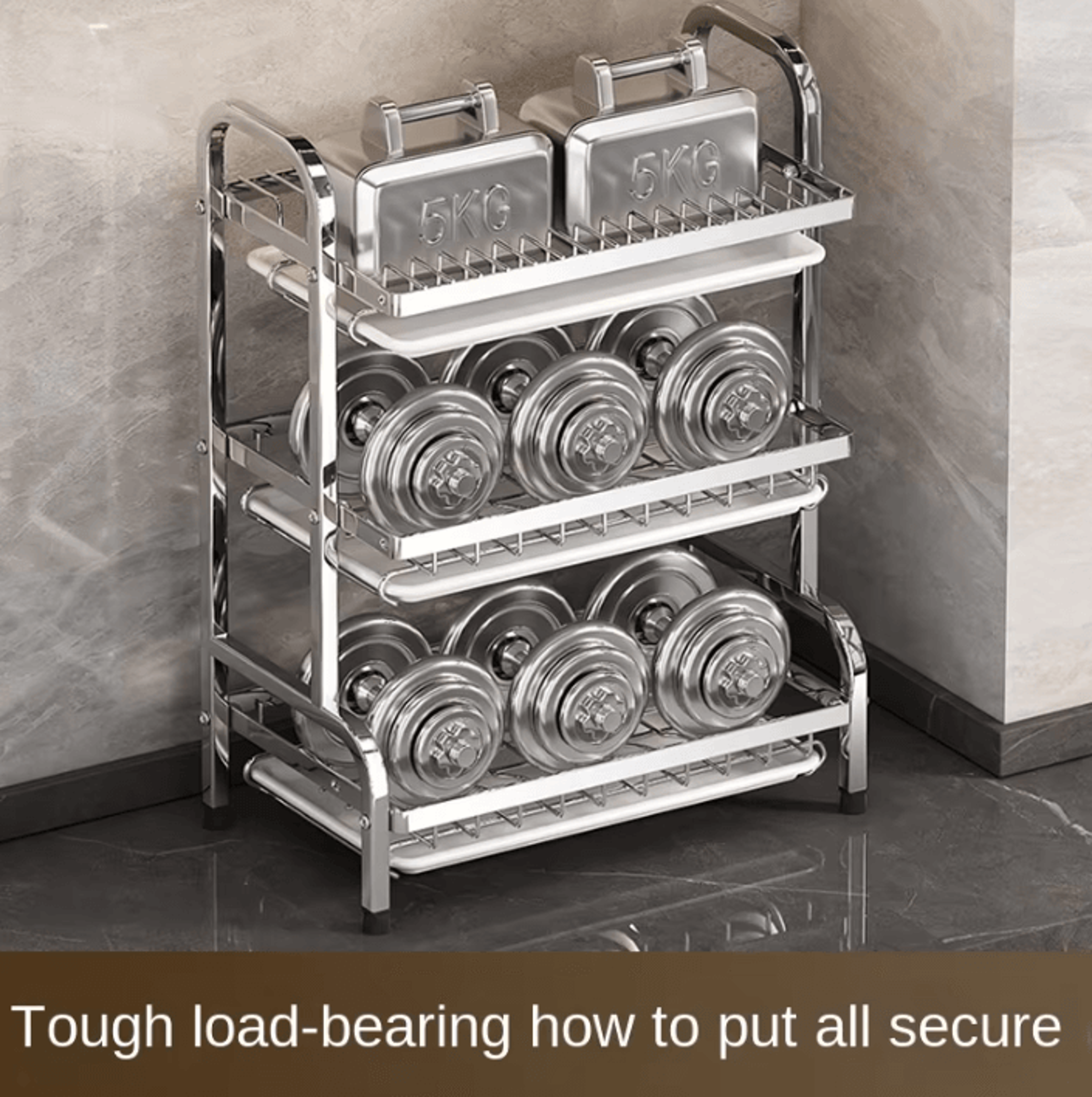 DryFlow Large Dish Drying Rack With Drainboard Set 4