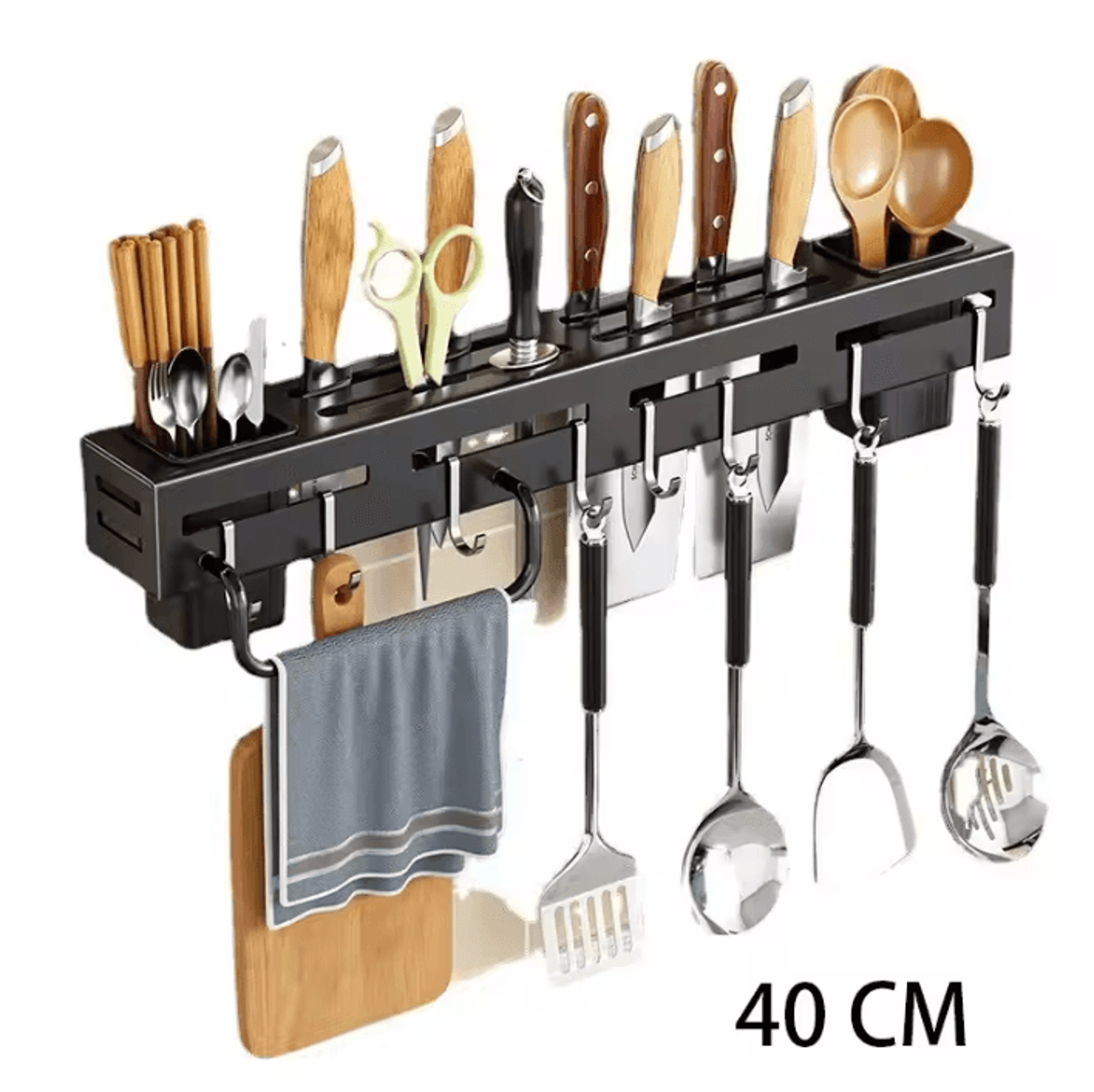 SteelEdge WallMounted Knife  Utensil Organizer Rack 4