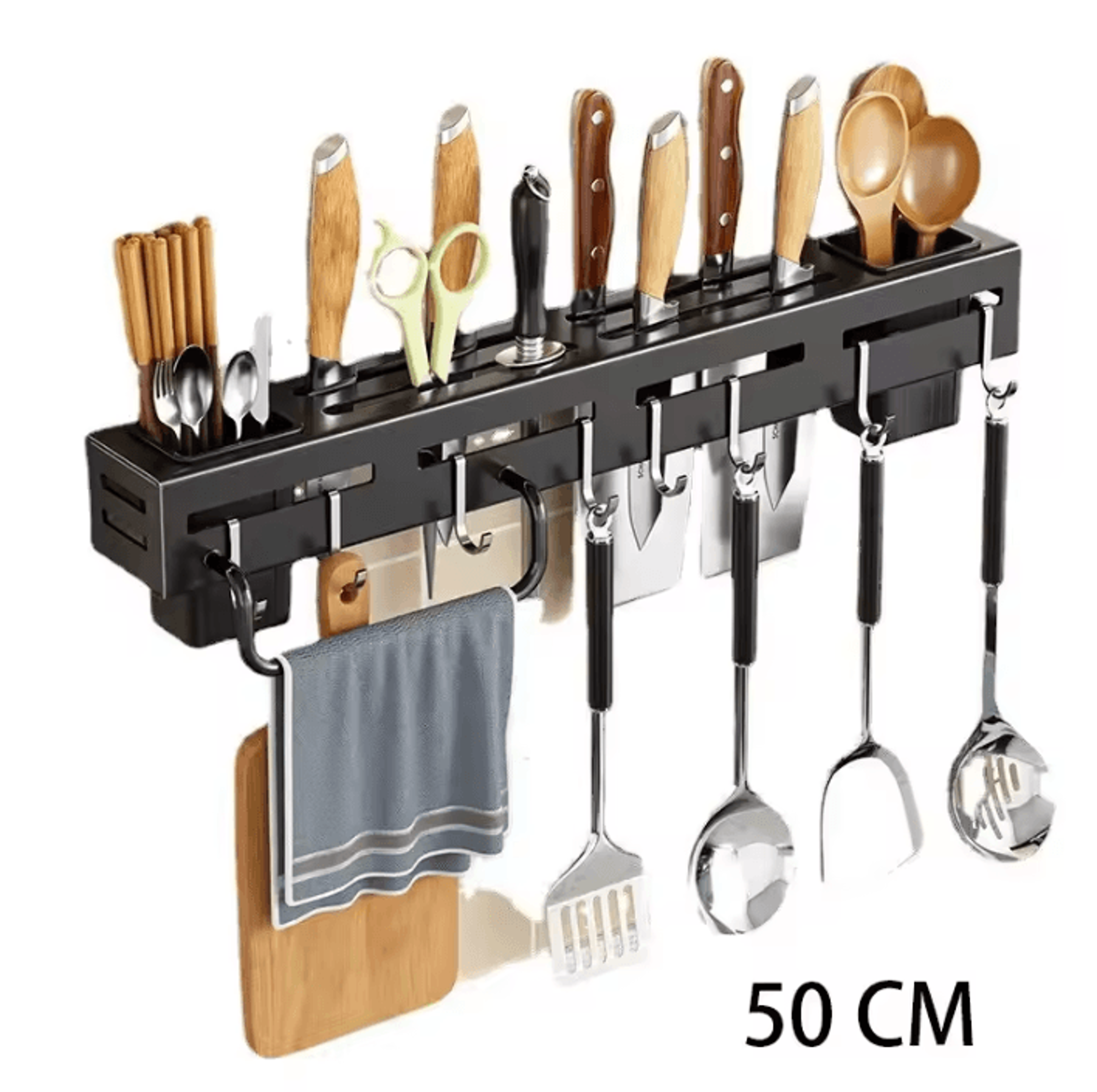 SteelEdge WallMounted Knife  Utensil Organizer Rack 5