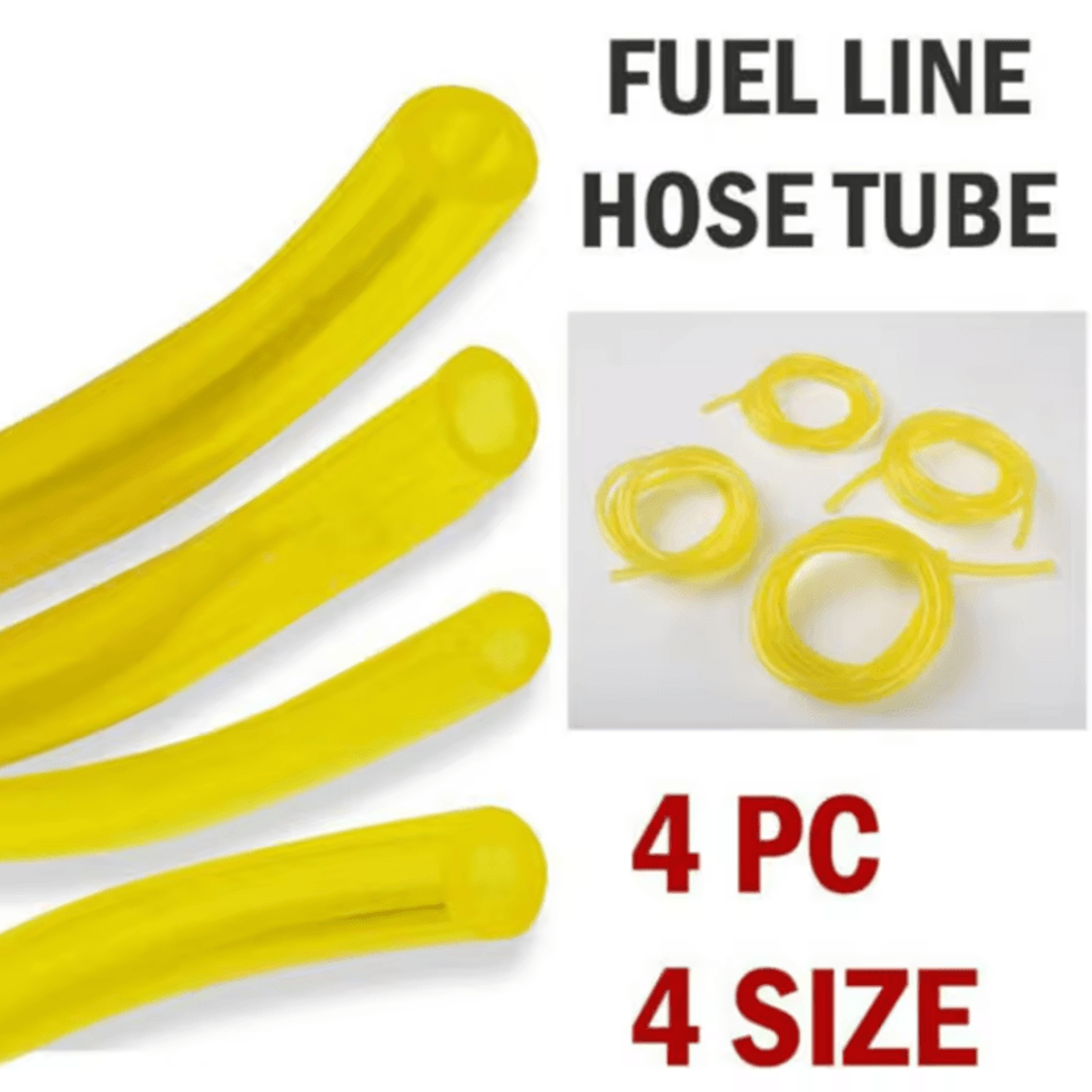 4Piece Fuel Line Hose Kit For Chainsaw String Trimmer Fuel Line  Brush Cutter Replacement 3