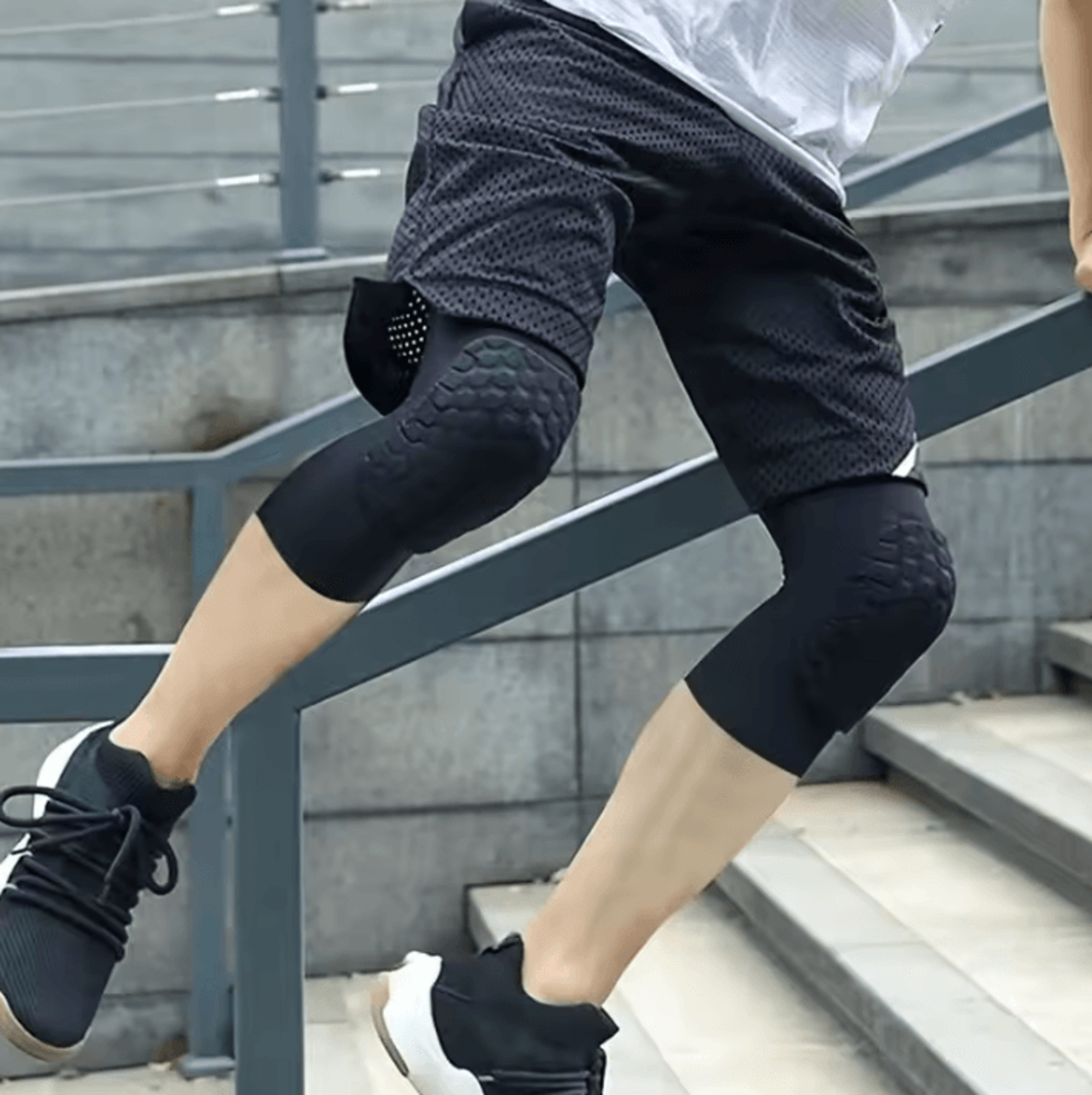 Honeycomb Knee Compression Pad Sports Knee Sleeve For Basketball Volleyball And Running 4