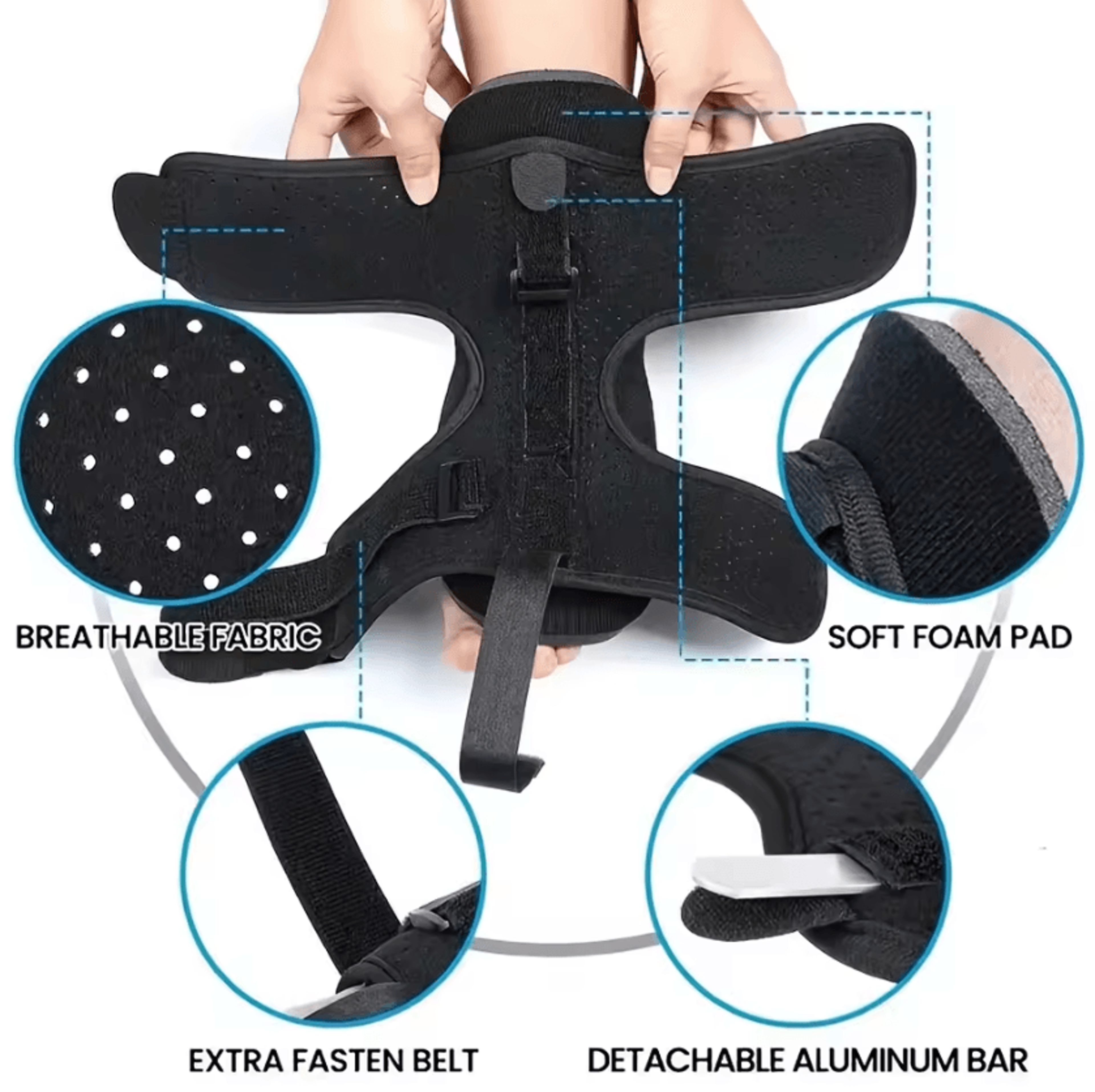Adjustable Plantar Fasciitis Night Splint Foot Support Brace For Comfortable Overnight Stretching 2
